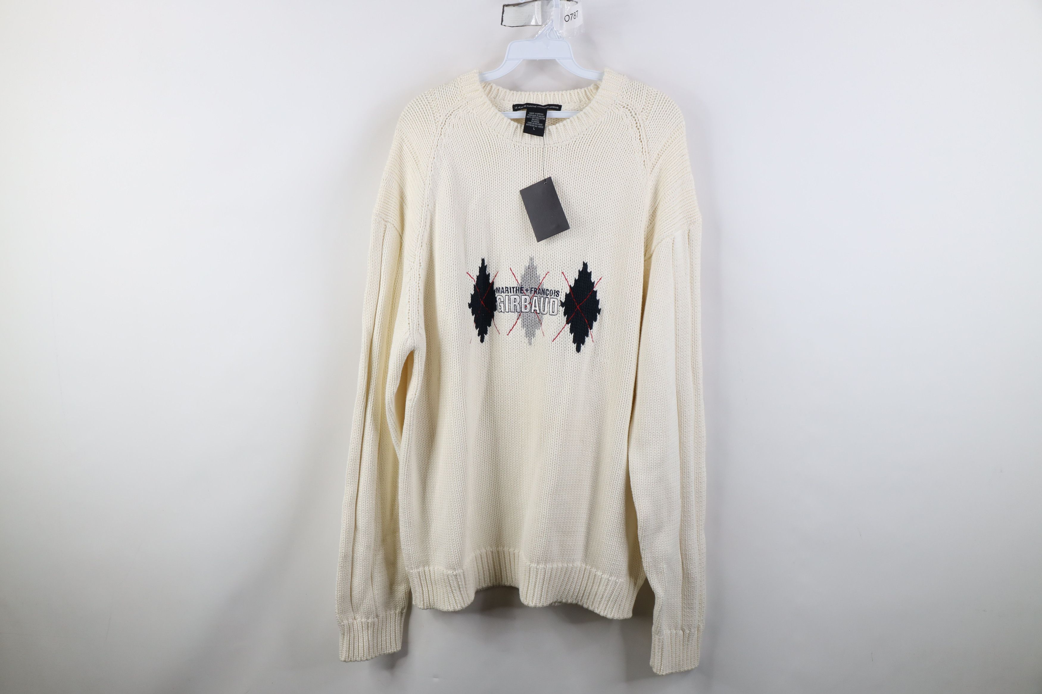 Marithe + Francois Girbaud Deadstock Vintage 90s Marithe Francois Girbaud Knit Sweater Size US L / EU 52-54 / 3 - 1 Thumbnail