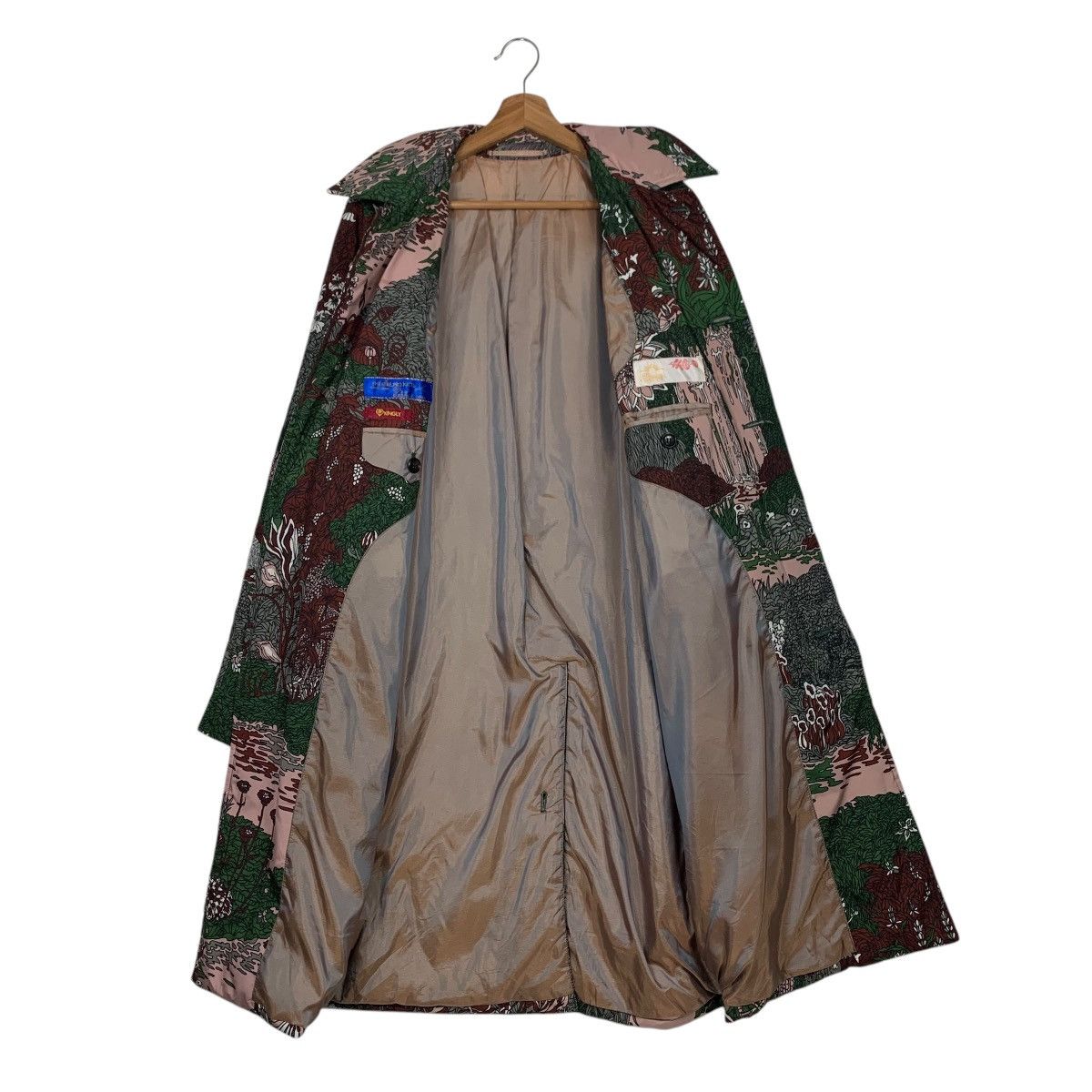 Japanese Brand THEATRE Motif Design Fullprint Overcoat Jacket #2032-C88 Size US M / EU 48-50 / 2 - 11 Thumbnail