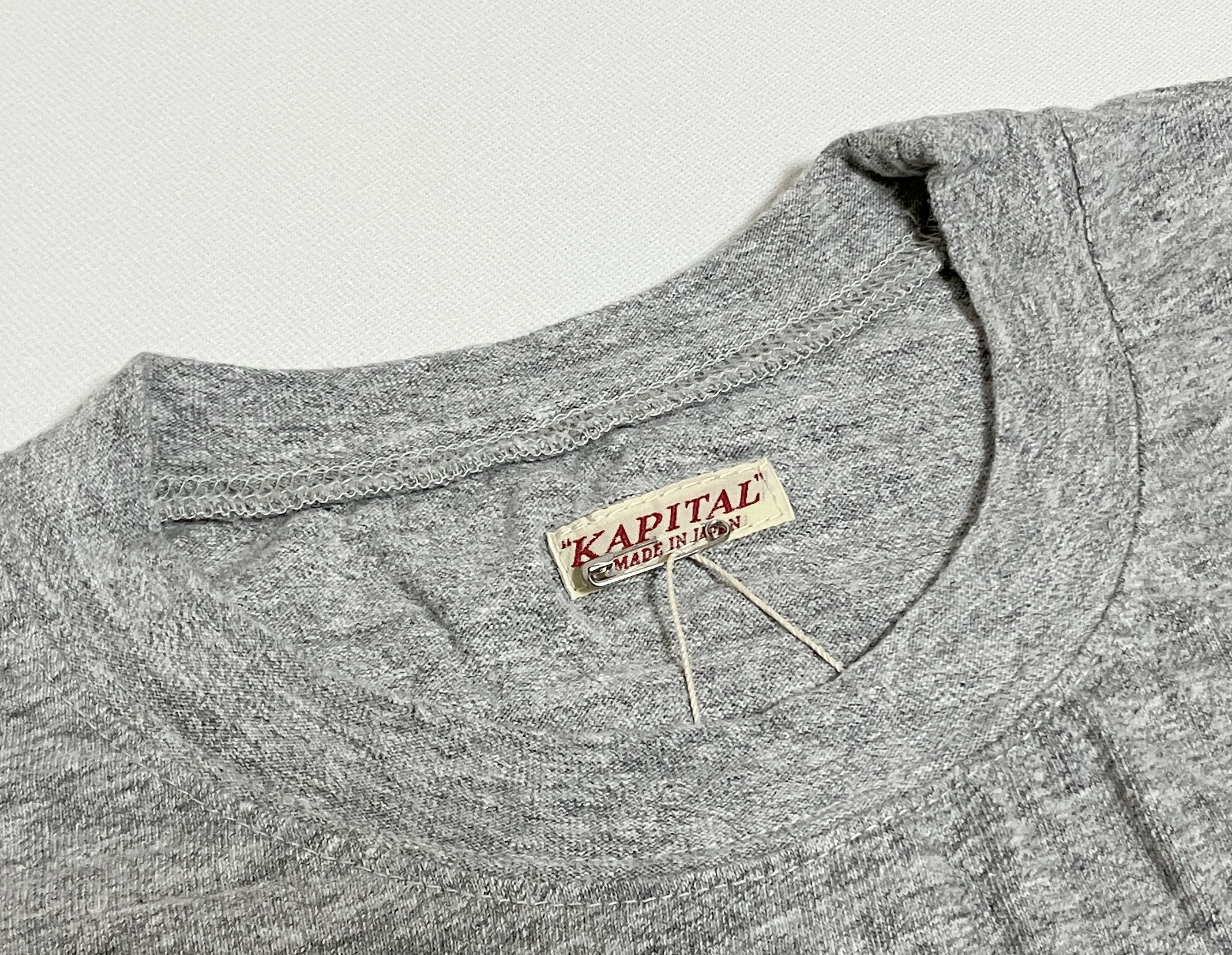Kapital Kapital TOP Tenjiku BUSTER PECKISH BOWY LS Tee t-shirt gray Size US XL / EU 56 / 4 - 5 Thumbnail