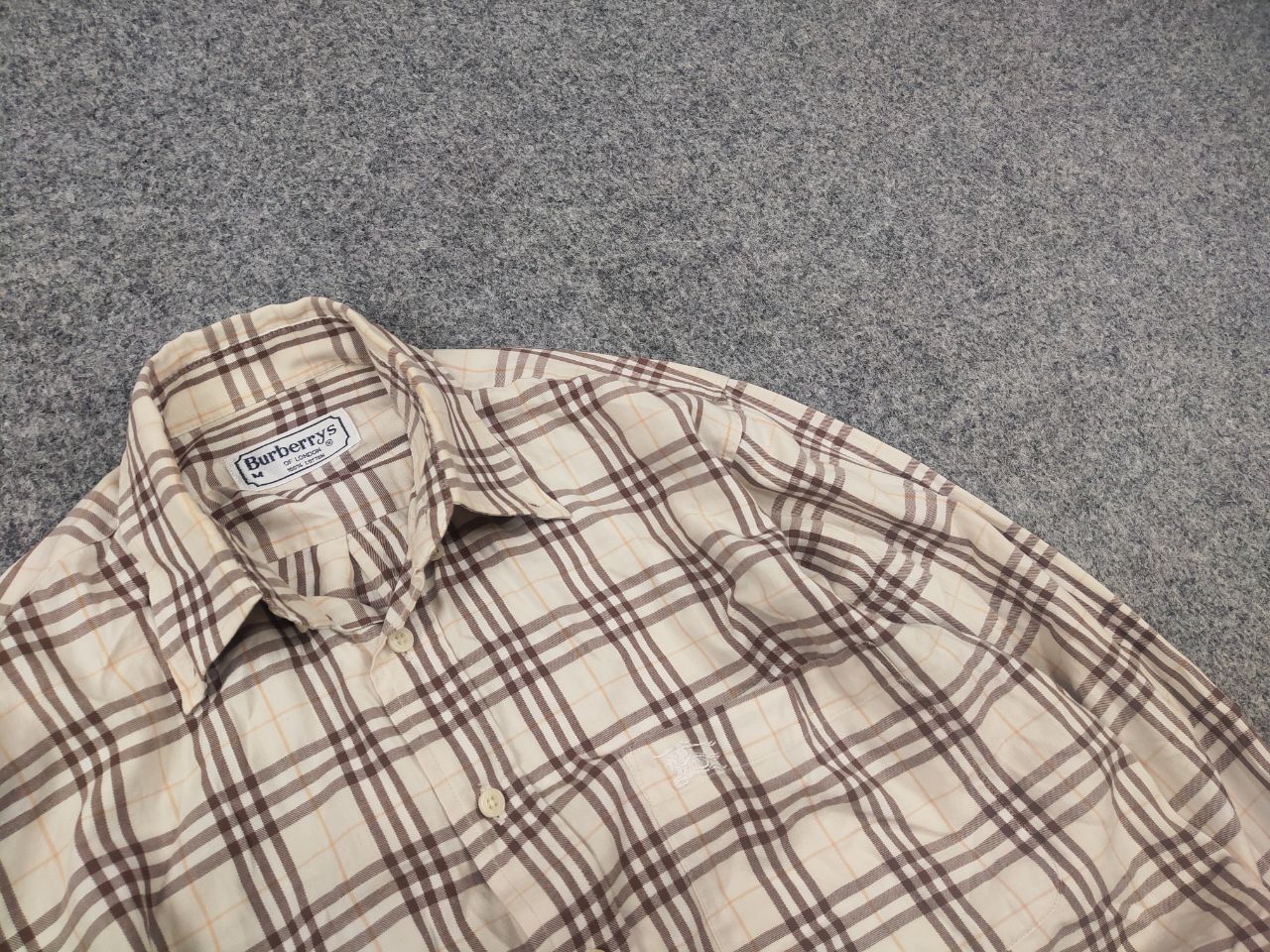 Burberry Burberrys Vintage 90's Nova Check Button long sleeve shirt Size US M / EU 48-50 / 2 - 4 Thumbnail