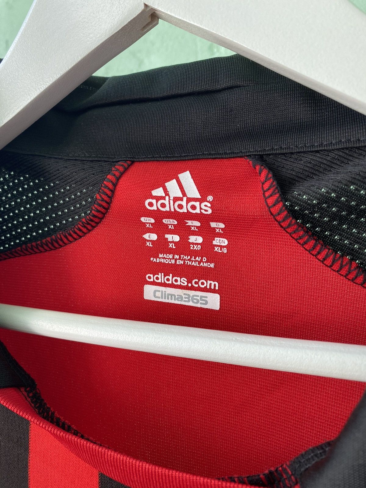 Adidas AC Milan 2007 2008 Adidas Home Soccer Jersey Football Shirt Size US XL / EU 56 / 4 - 4 Thumbnail