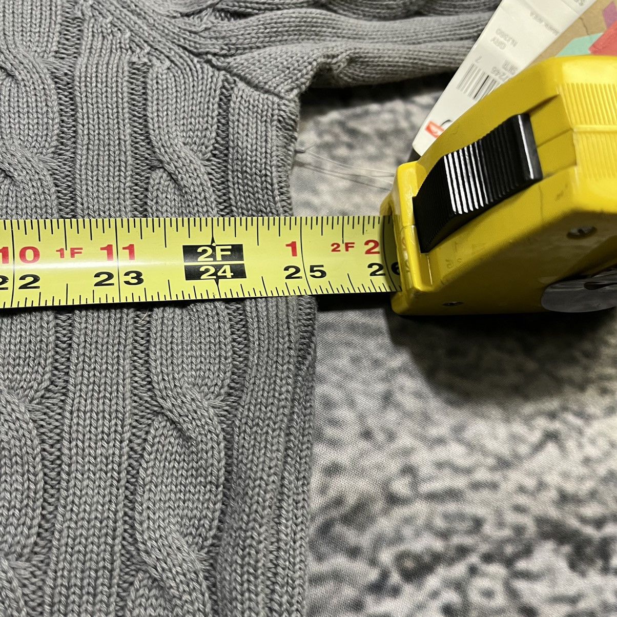 Quiksilver VINTAGE Y2K QUIKSILVER GRAY SURF SKATER CABLE KNIT SWEATER Size US XL / EU 56 / 4 - 10 Thumbnail