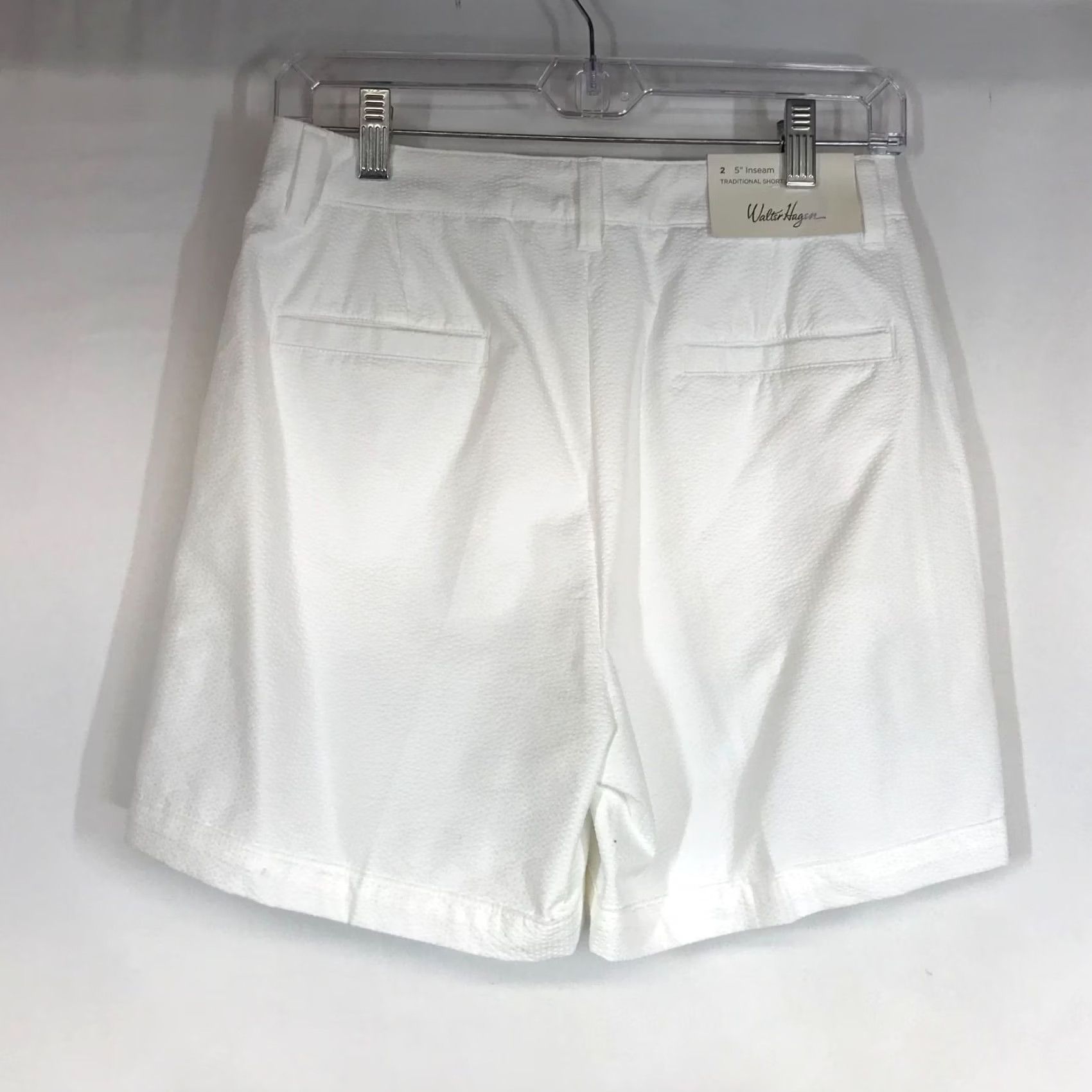 Vintage Walter Hagen Women's Golf Shorts 2 White 100% Polyester Flat Front Casual Size 26" / US 2 / IT 38 - 4 Thumbnail
