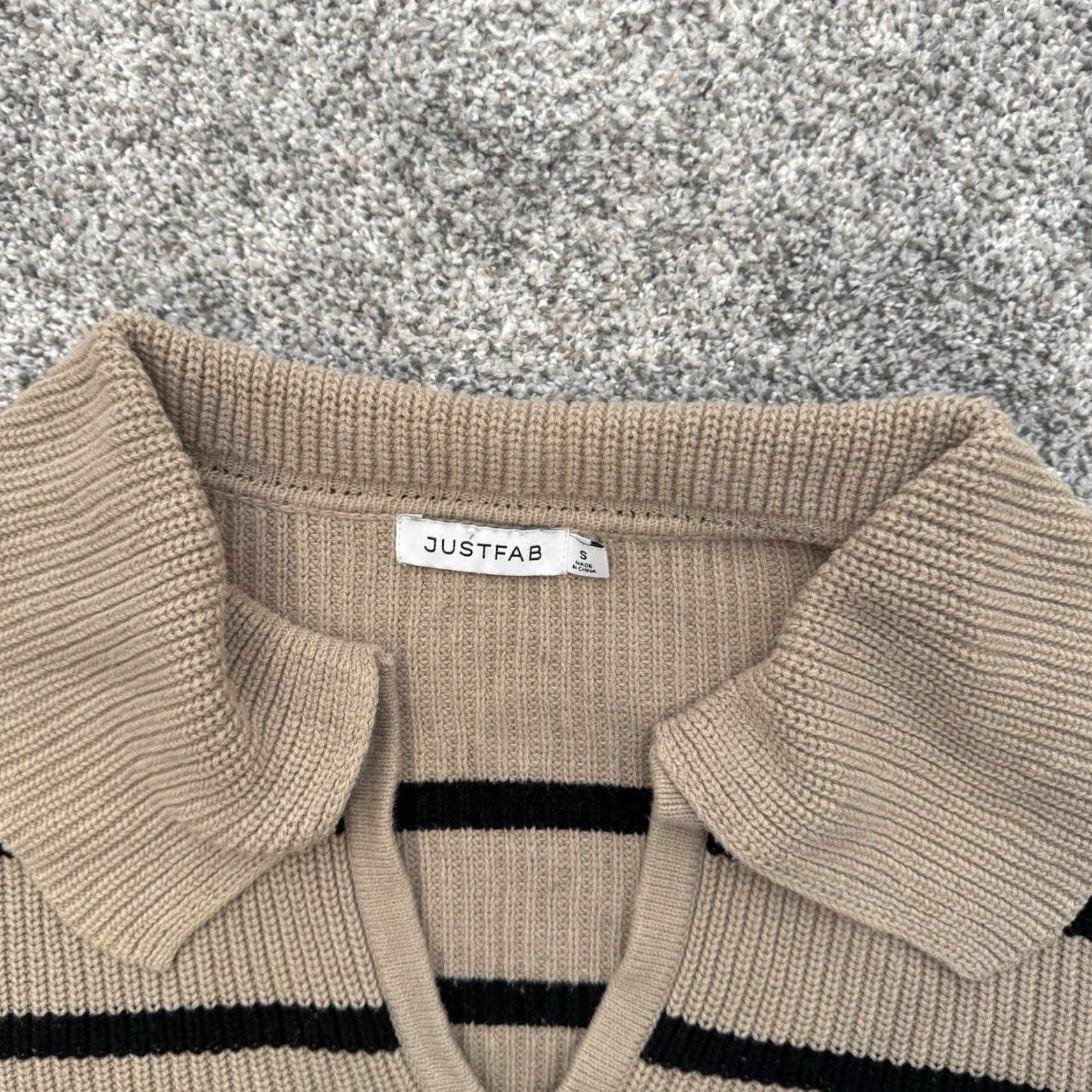 Vintage VINTAGE Cropped Knit Sweater Small Retro 70s Y2K Preppy Soft Girl Streetwear Beige Women Pullover Long Sleeve Casual Travel Size S Size S / US 4 / IT 40 - 4 Thumbnail