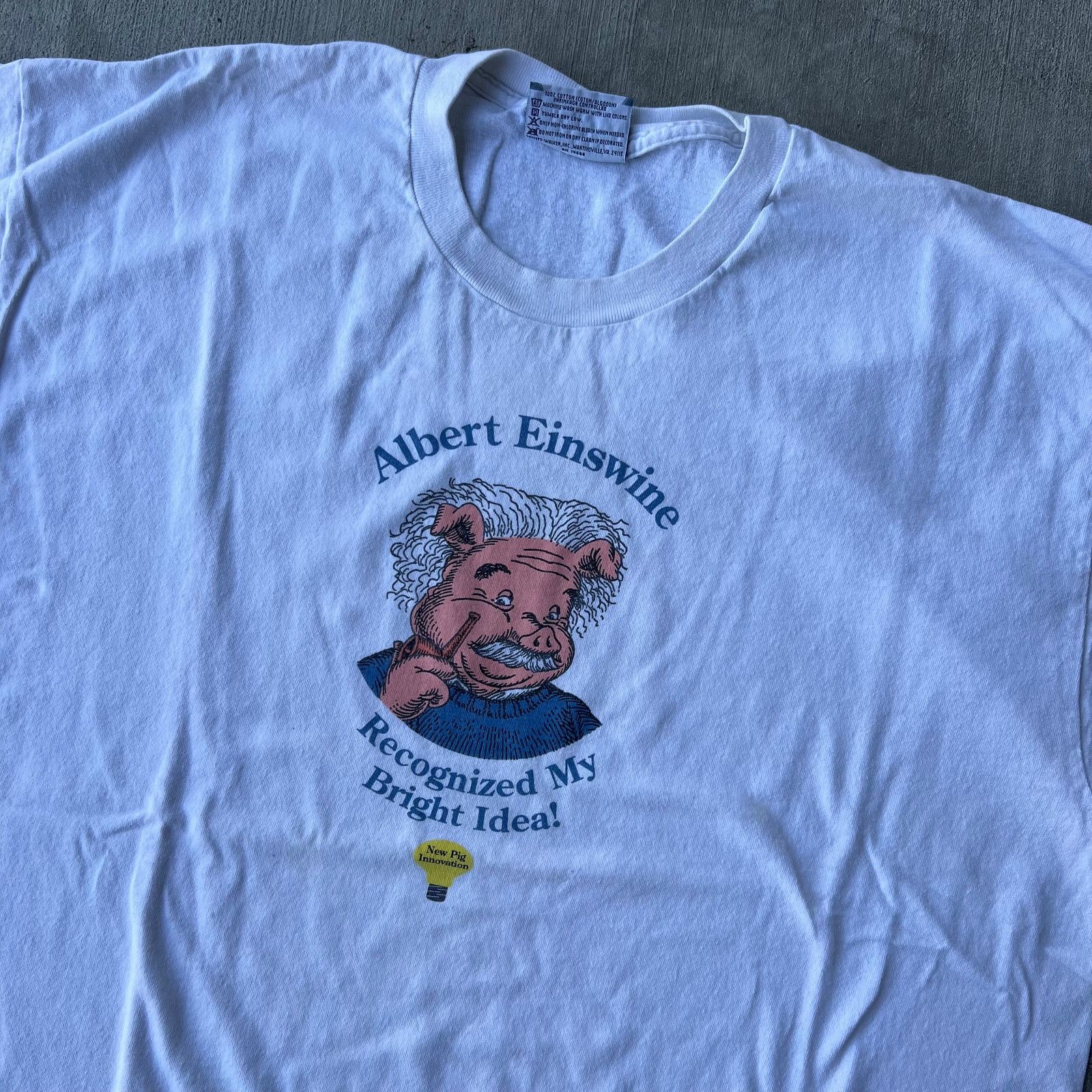 Vintage Vintage y2k Albert einswine Einstein parody graphic t shirt Size US XL / EU 56 / 4 - 3 Thumbnail