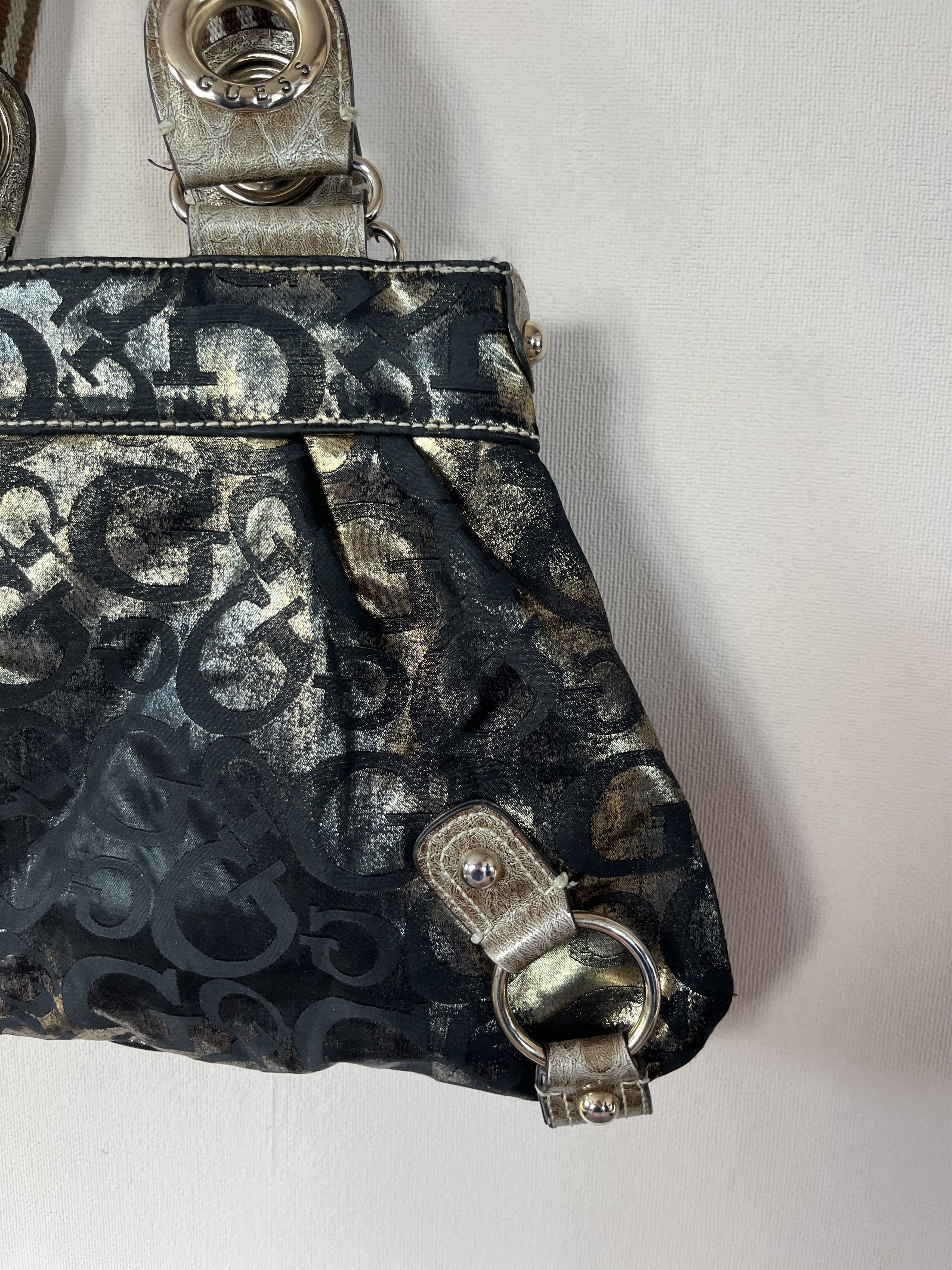 Guess Vintage Bag GUESS Y2K Style Monogram Multi Logo Metal Size ONE SIZE - 7 Thumbnail