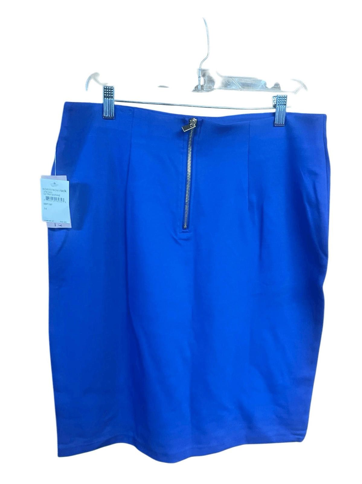 Designer Philosophy Marine Blue Skirt Sz 14 NWT Size 36" / US 14 / IT 50 - 1 Thumbnail