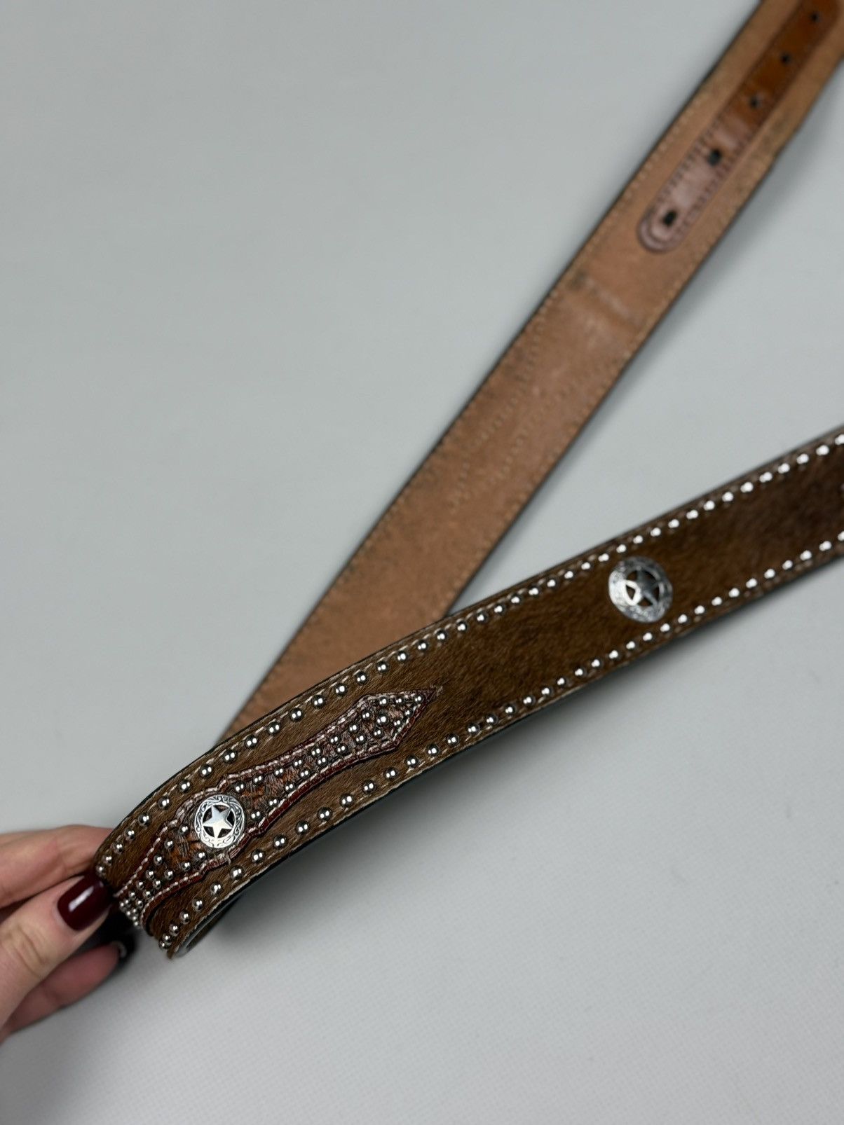 Nocona Nocona Vintage Western Leather Belt Size ONE SIZE - 5 Thumbnail