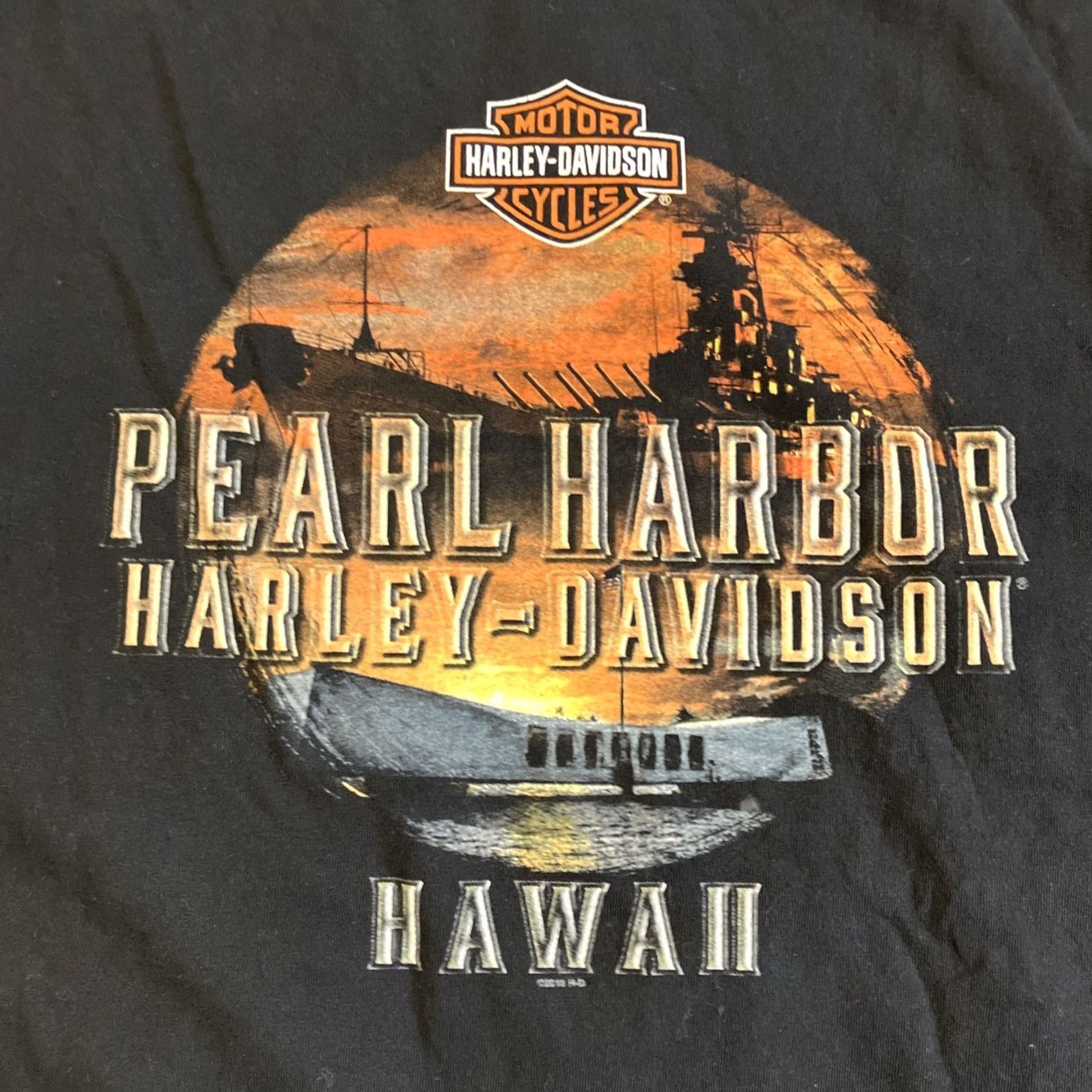 Harley Davidson Harley-Davidson T-Shirt Double-Sided Graphic Print 3XL Black Crew Neck Men Vintage? No (adjusted) Size US XXL / EU 58 / 5 - 6 Thumbnail