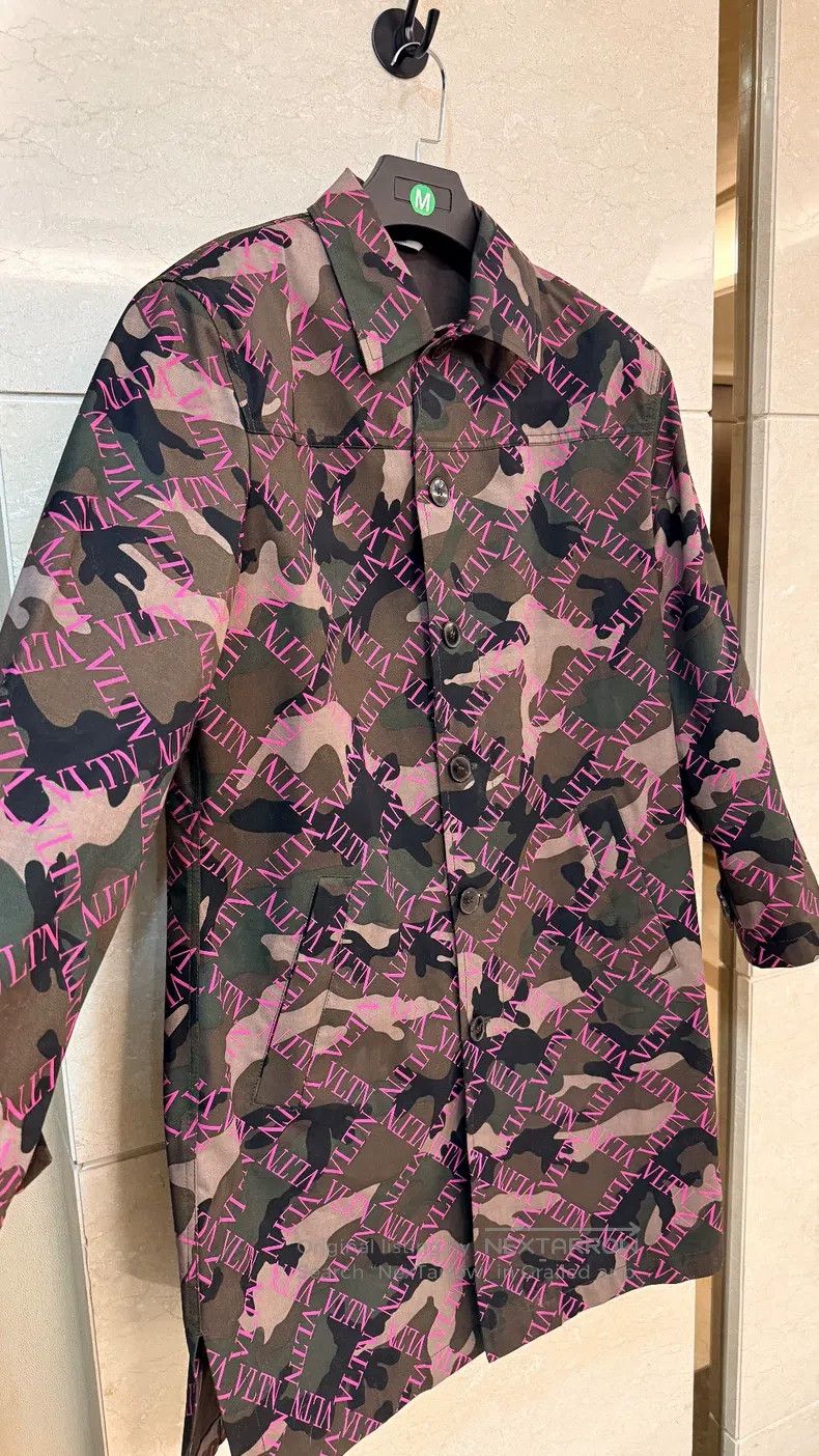Valentino Valentino Full print of camouflage trench coat Size US XL / EU 56 / 4 - 2 Thumbnail