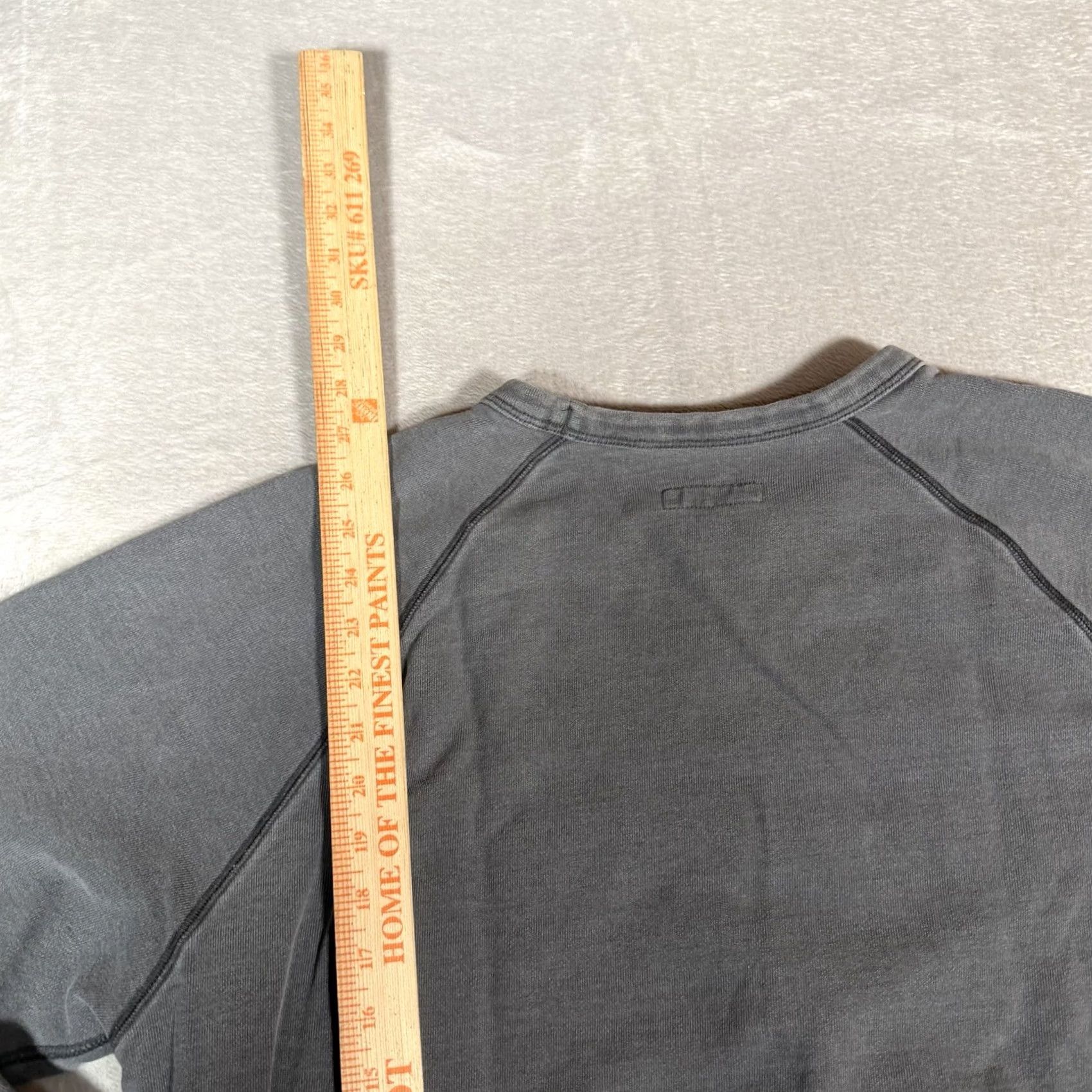 Uniqlo UNIQLO Sweatshirt Mens XL Gray Raglan Crew Neck Pullover Fleece Cotton Casual Size US XL / EU 56 / 4 - 7 Thumbnail
