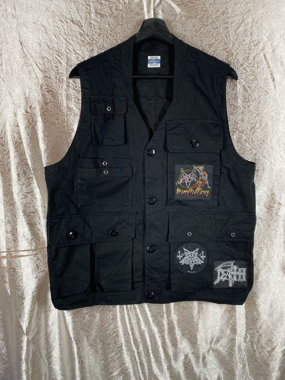 Japanese Brand Army Twill Death Leprosy Patch Tactical Vest Multi Pocket Size US M / EU 48-50 / 2 - 3 Thumbnail