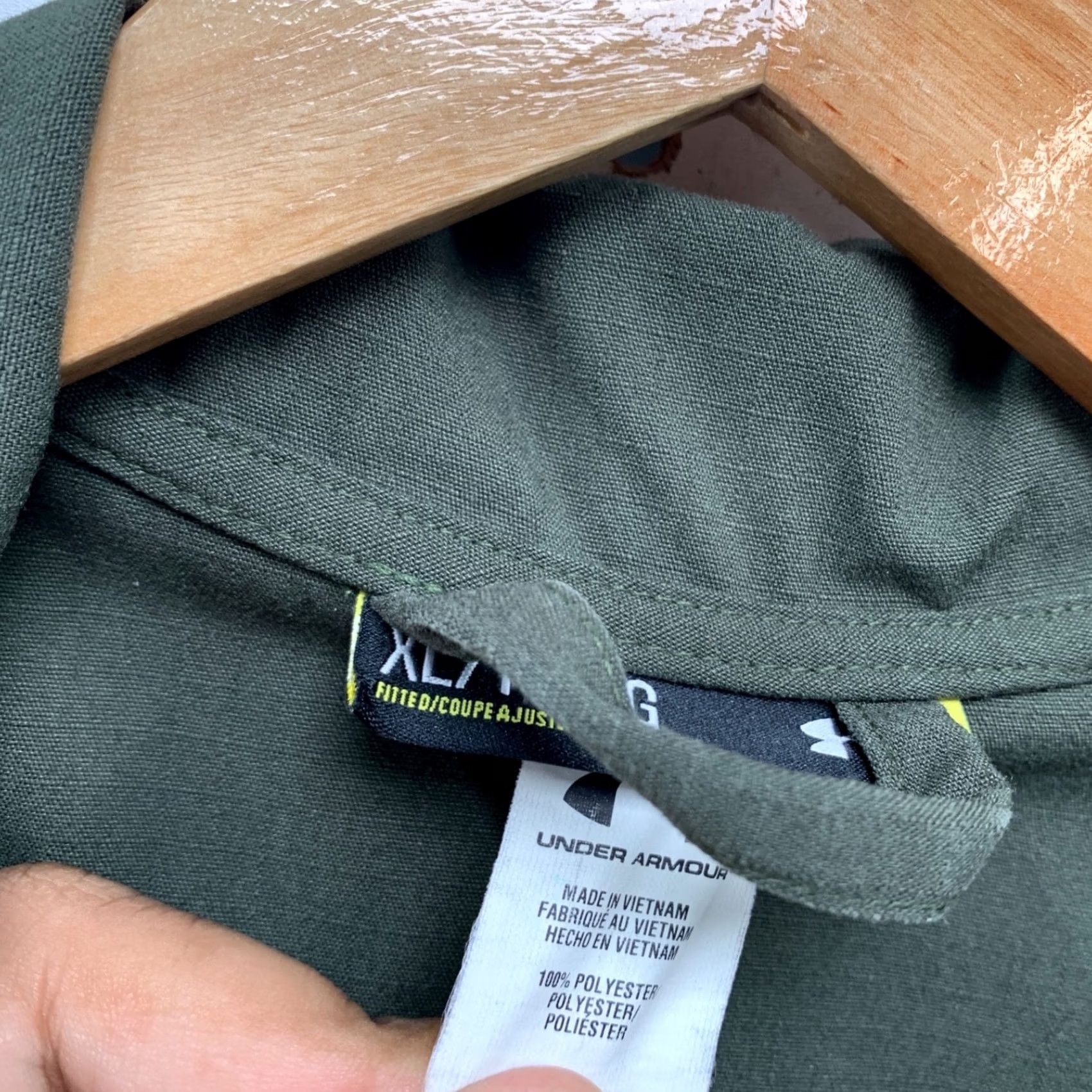 Under Armour Under Armour Jacket Men 2XL Green Canvas Zip Pockets Outdoor Army Military Size US XXL / EU 58 / 5 - 3 Thumbnail