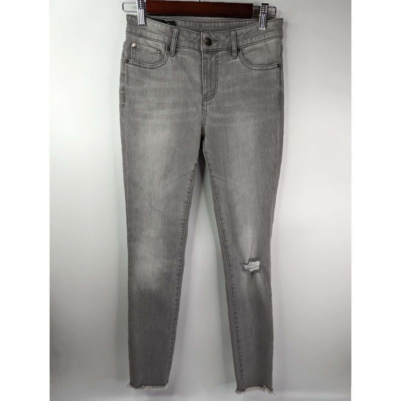 Armani Exchange Armani Exchange Jeans Womens Size 27 Regular Grey Skinny Denim Vintage No Size 27" / US 4 / IT 40 - 2 Thumbnail