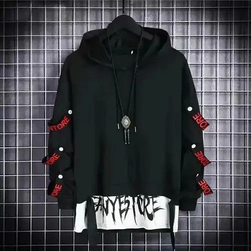 VIBE Black Hoodie Top Size US M / EU 48-50 / 2 - 1 Thumbnail
