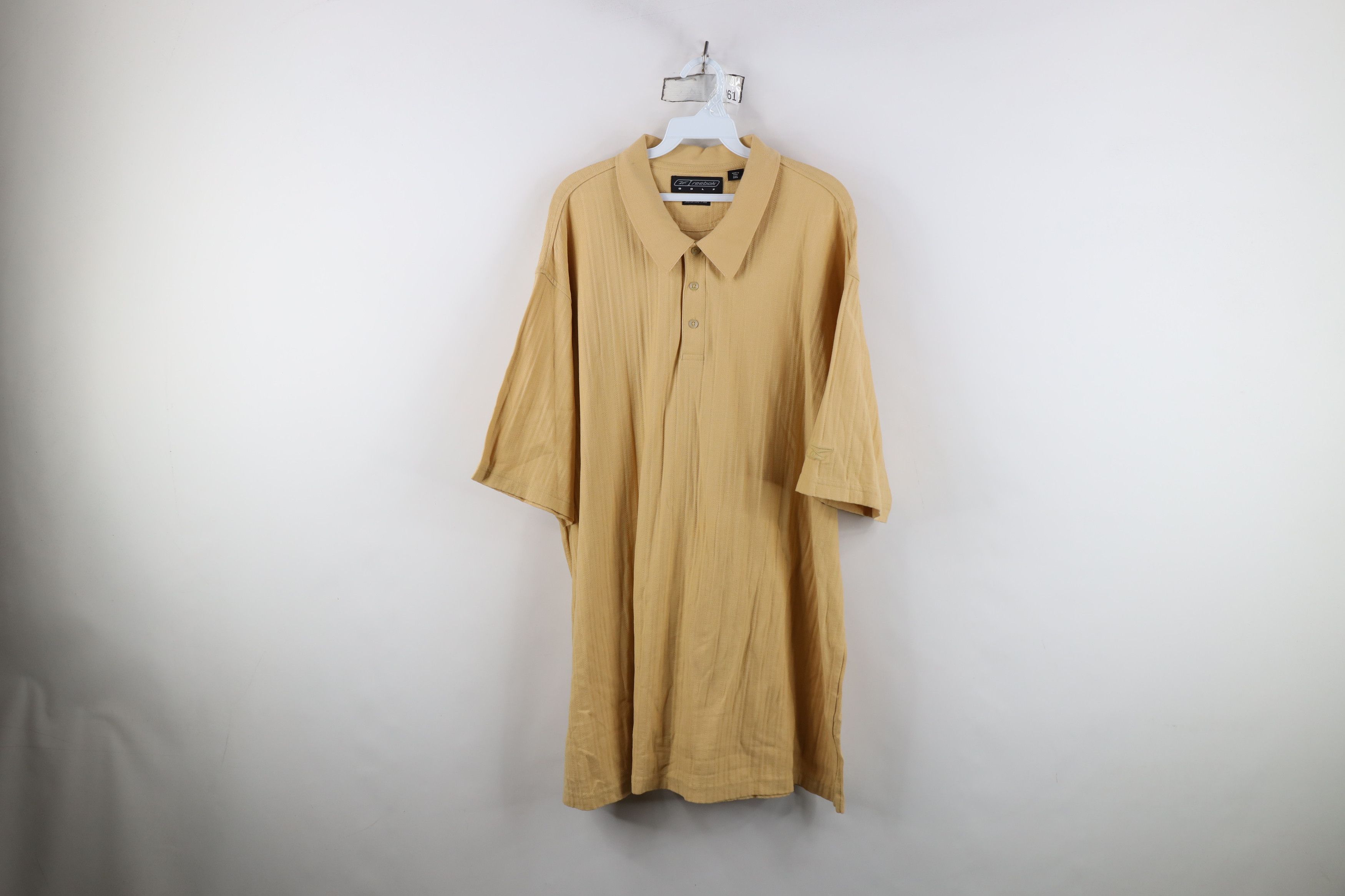 Reebok Vintage 90s Y2K Reebok Golf Striped Knit Collared Polo Shirt Size US XXL / EU 58 / 5 - 1 Thumbnail