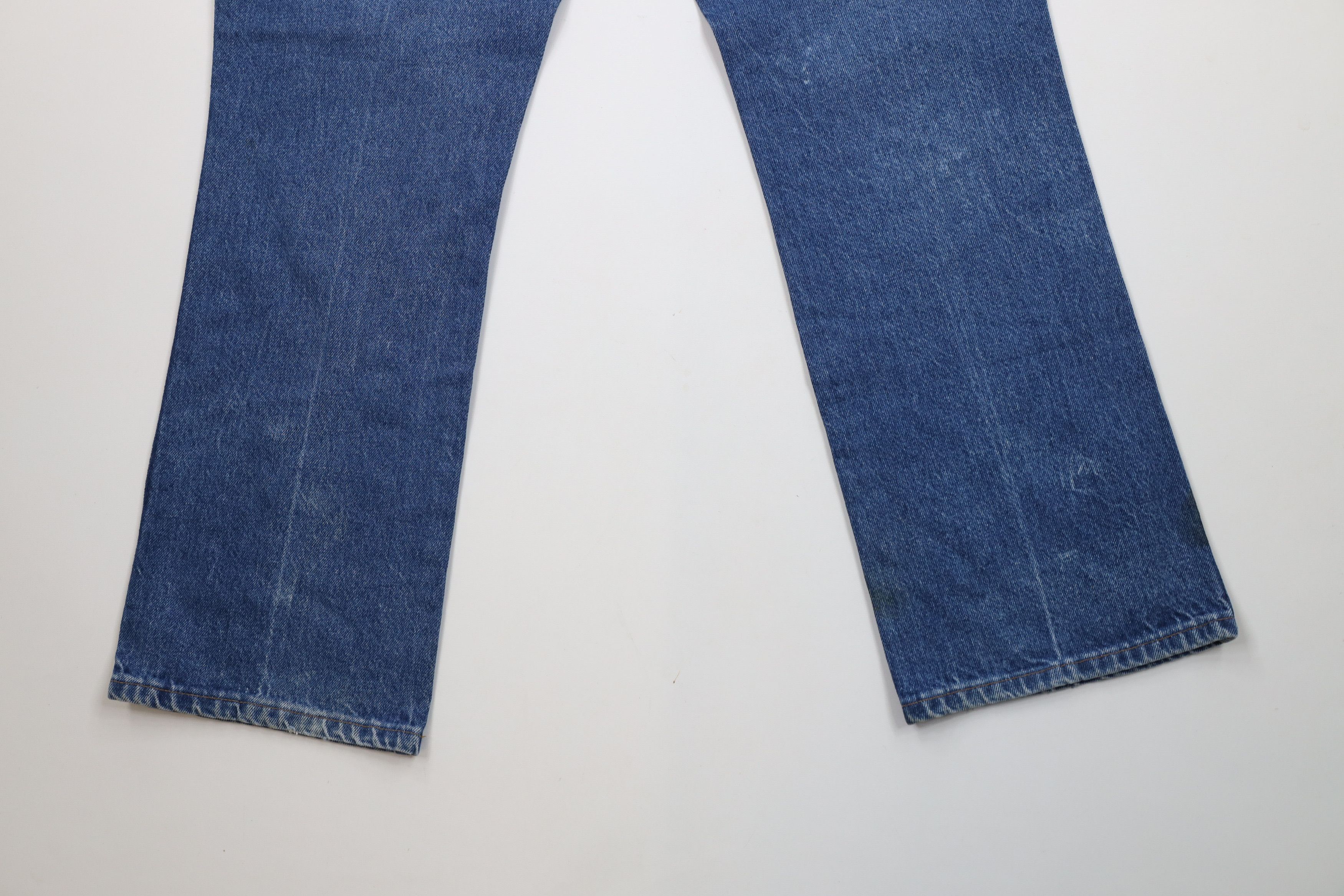 Vintage Vintage 90s Streetwear Flared Wide Leg Denim Jeans Blue USA Size US 36 / EU 52 - 15 Thumbnail