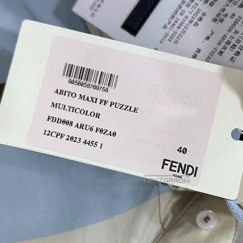 Fendi Fendi Color Block Pattern Shirt Dress Size XS / US 0-2 / IT 36-38 - 8 Thumbnail