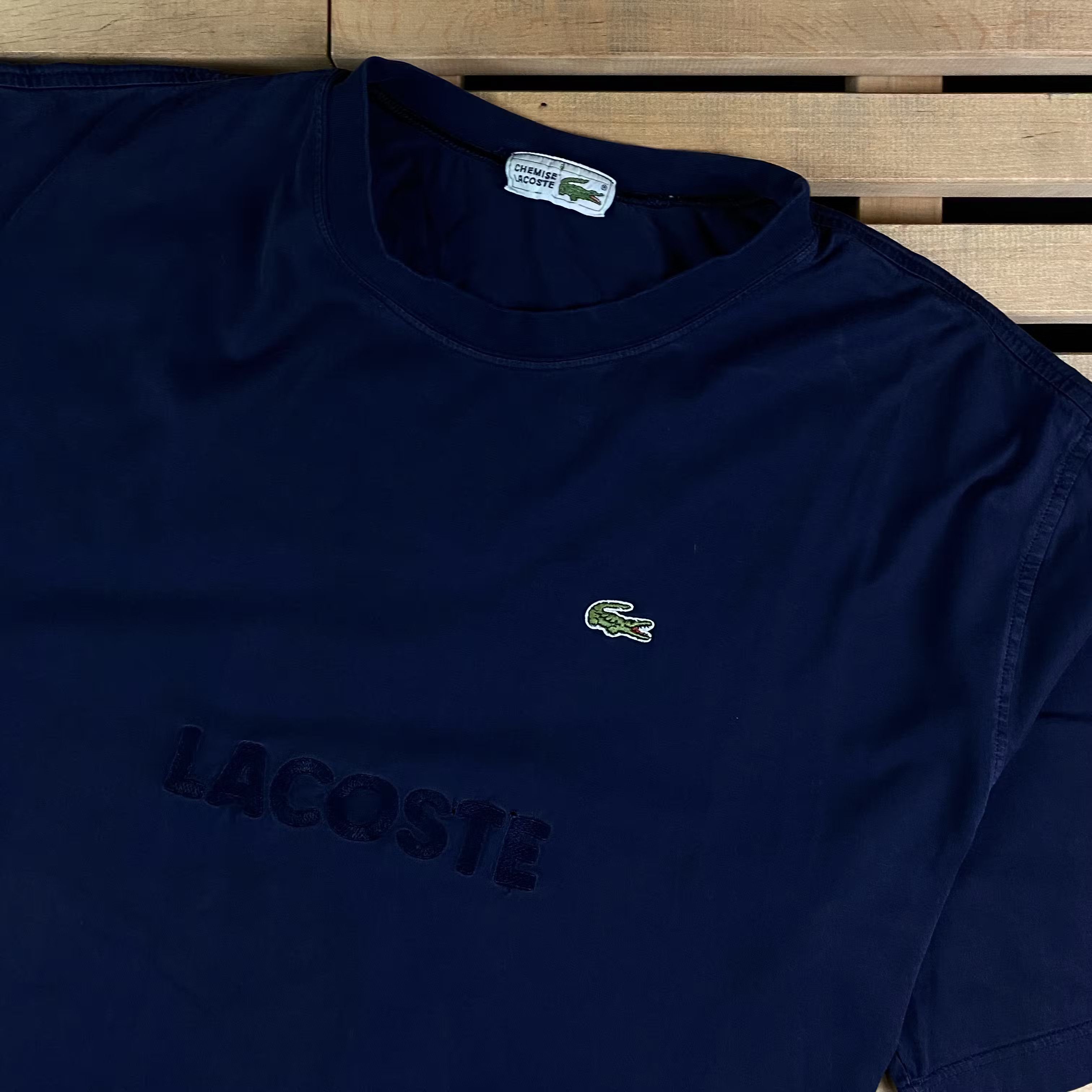 Lacoste Mens T Shirt Lacoste Big Print Vintage Size 8/XXL Size US XXL / EU 58 / 5 - 2 Thumbnail