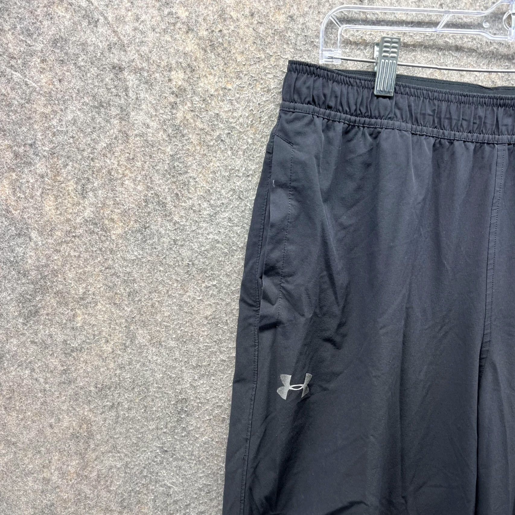 Under Armour Under Armour Pants Mens Large Black HeatGear Fitted Track Running Size US 33 - 6 Thumbnail