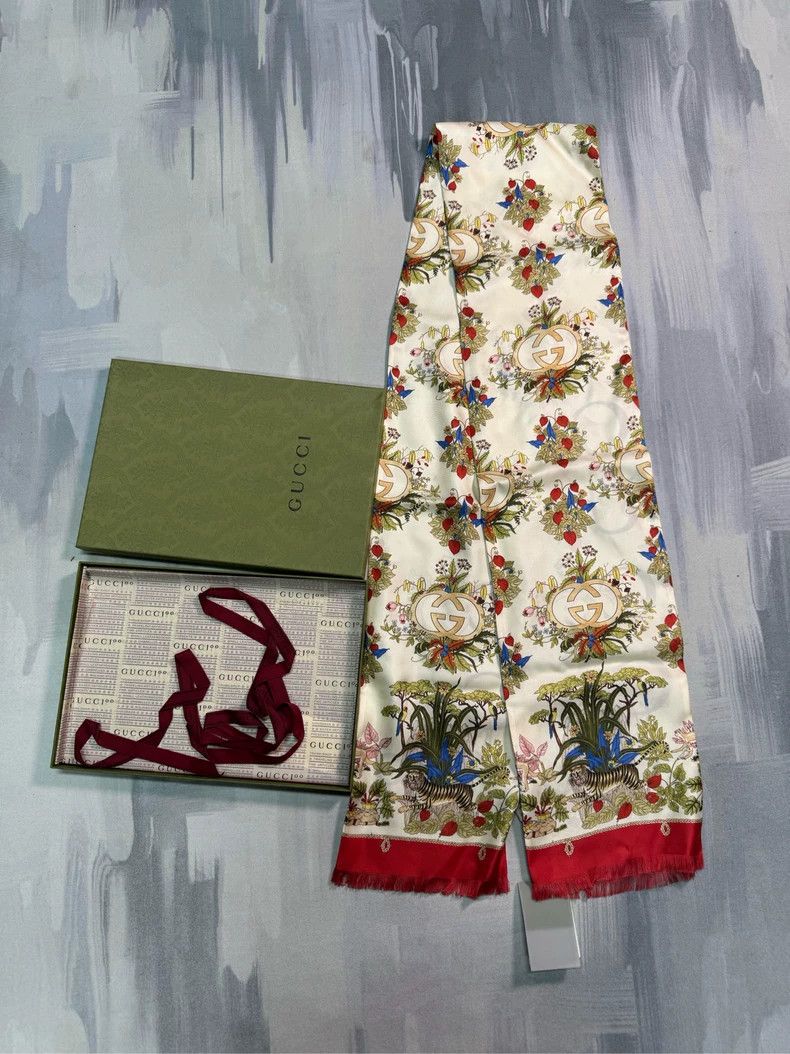 Gucci Gucci Flower double-sided silk 100th anniversary limited e Size ONE SIZE - 2 Thumbnail