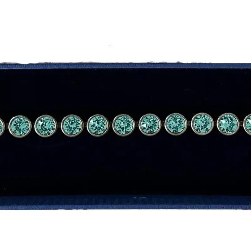 Swarovski Swarovski Aqua Blue/Green Tennis Bracelet Size ONE SIZE - 3 Thumbnail