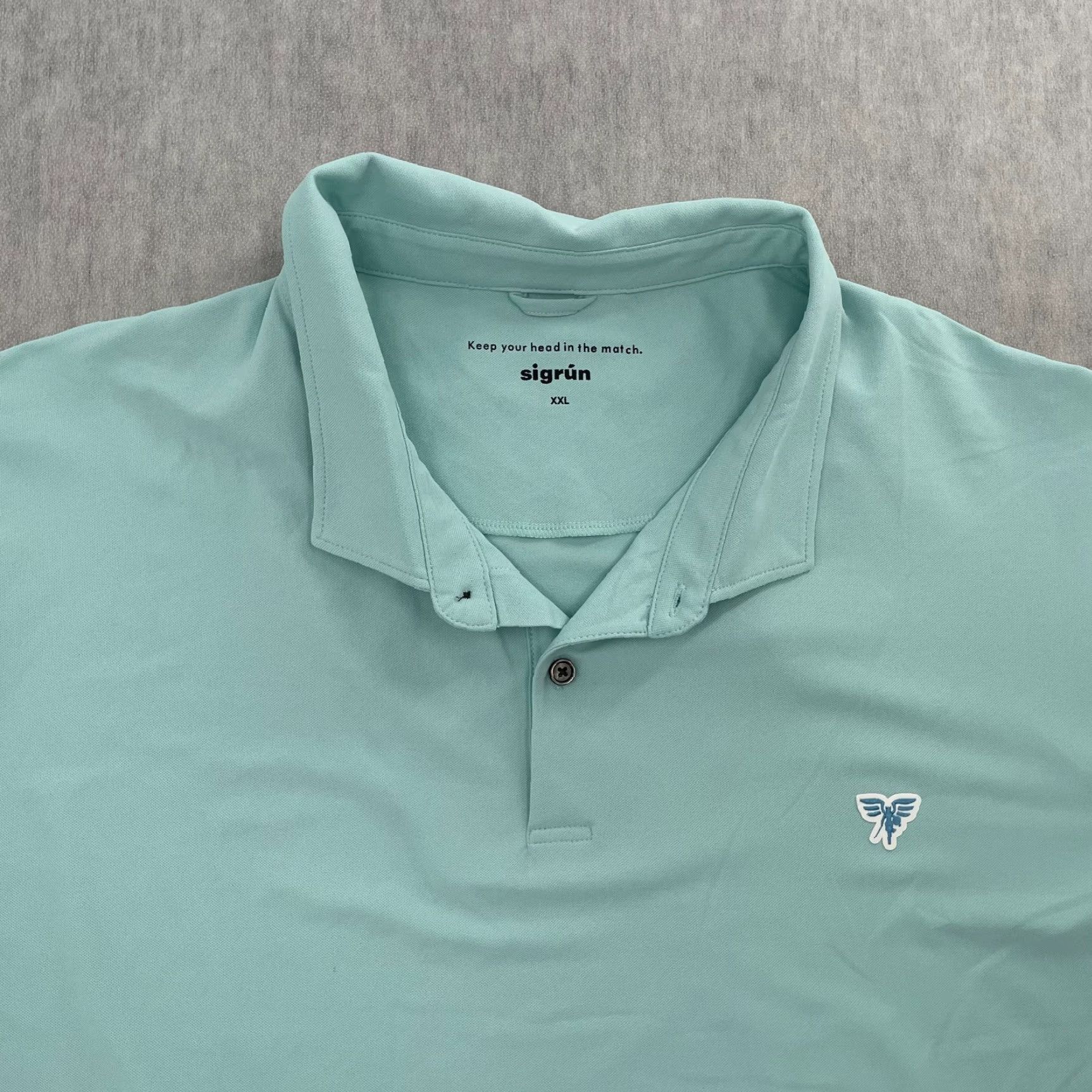 Vintage VINTAGE Sigrun Polo Shirt Adult 2XL Blue Tennis Wimbledon Short Sleeve Mens XXL Size US XXL / EU 58 / 5 - 3 Thumbnail