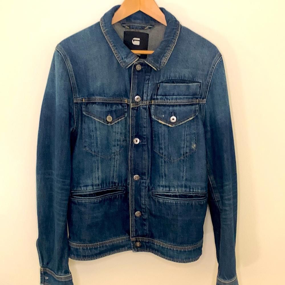 Designer G-Star RAW - D-Staq Denim Jkt- Med - 100% Cotton (Organic) Size US M / EU 48-50 / 2 - 2 Thumbnail