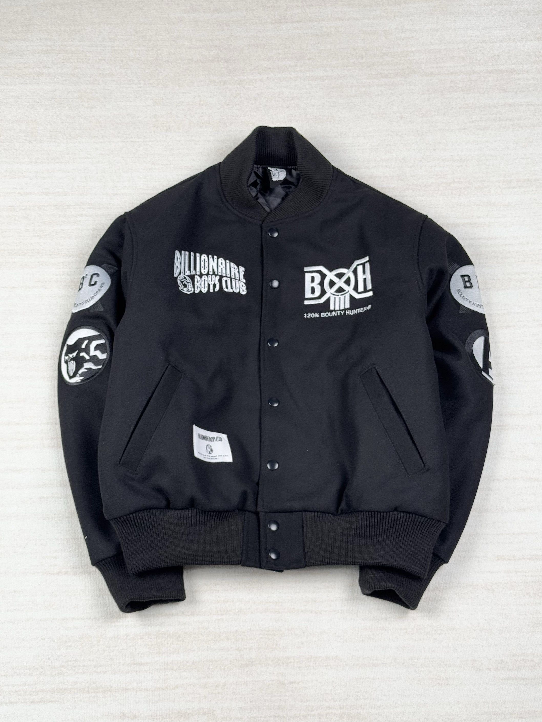 Billionaire Boys Club UNWORN* BBC MELTON VARSITY JACKET BLACK Size US S / EU 44-46 / 1 - 3 Thumbnail