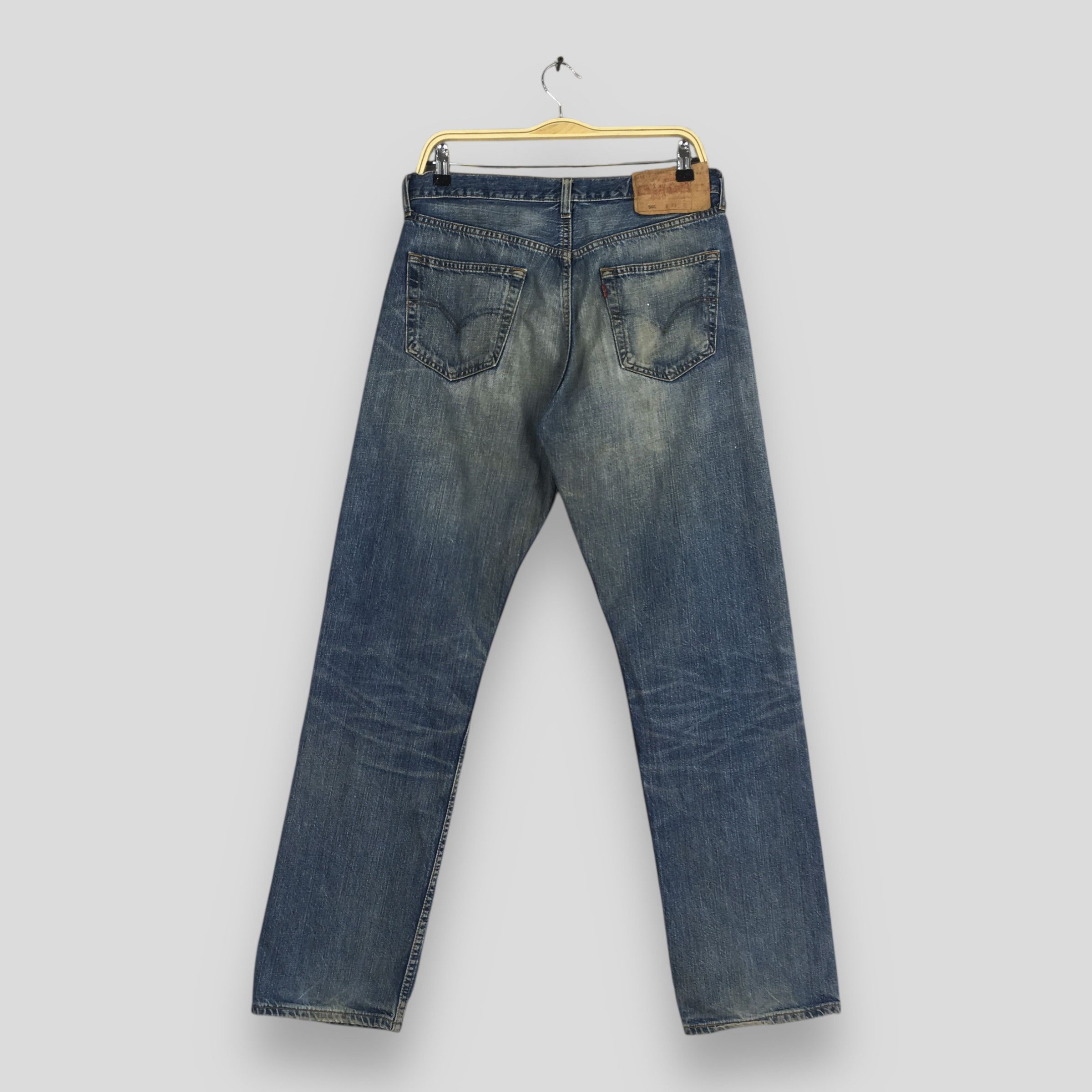 Levi's Size 30x31 Vintage 1990s Levi's 501 Faded Bluse Jeans S572 Size US 30 / EU 46 - 7 Thumbnail