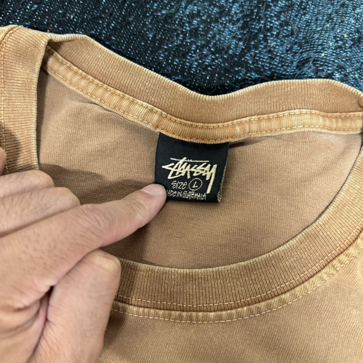 Stussy STUSSY SKATEBOARD LONG SLEEVE TEE BROWN Size US L / EU 52-54 / 3 - 3 Thumbnail