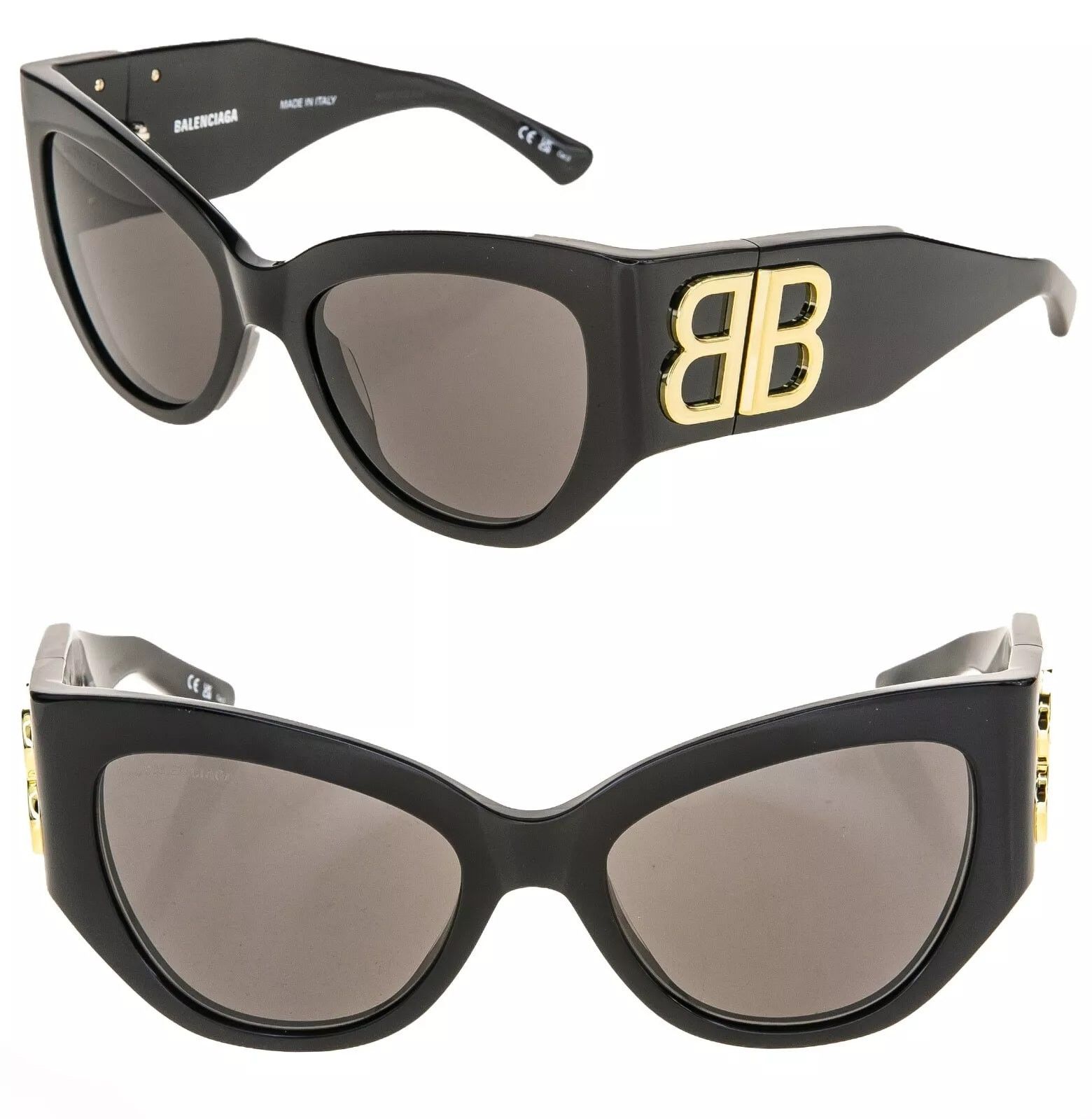 Balenciaga BALENCIAGA BOSSY Cat 0322 Black Fashion BB0322S 002 Size ONE SIZE - 1 Thumbnail