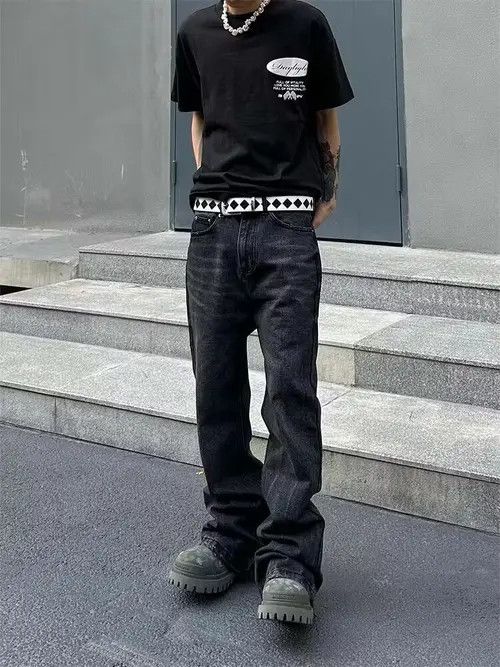Kodone punk grunge fade skate flared jeans Size US 32 / EU 48 - 3 Thumbnail