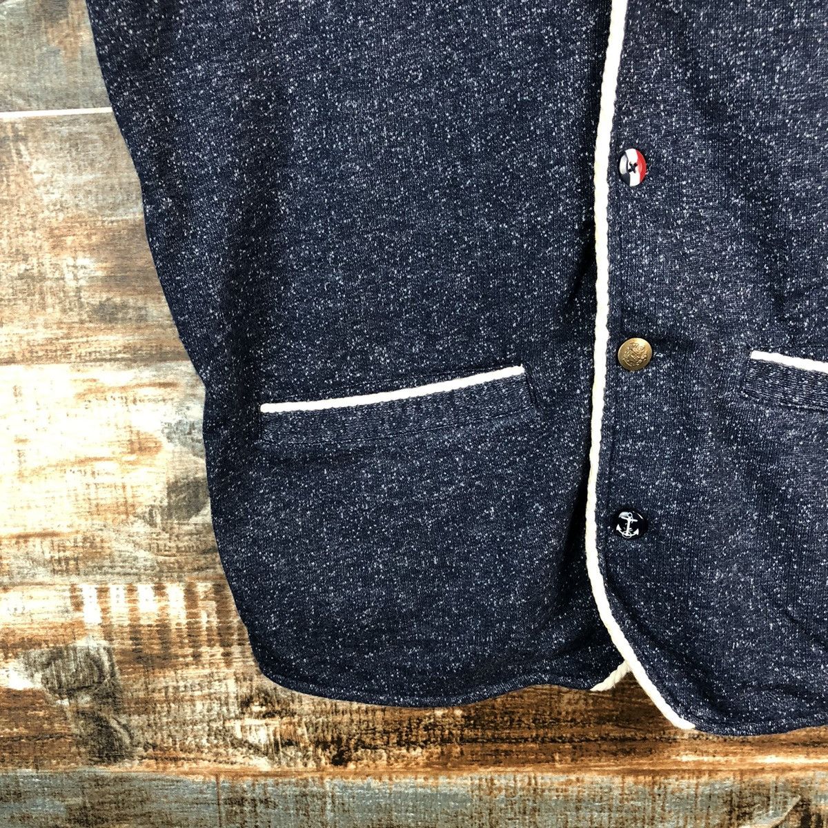 Homespun Knitwear × Japanese Brand × Vintage Pinc Ponc Blue vintage Vest #A1283 Size M / US 6-8 / IT 42-44 - 7 Thumbnail