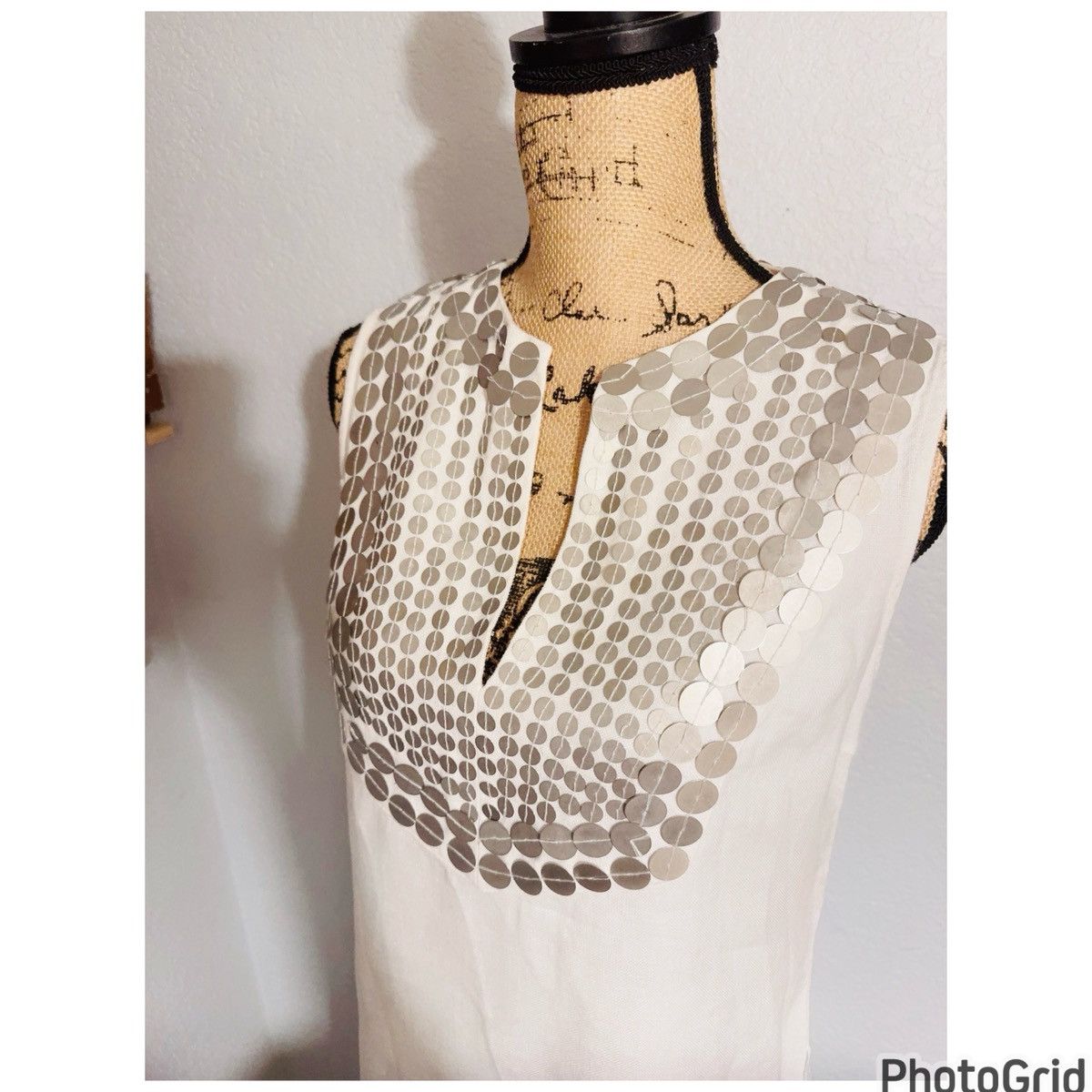 Tory Burch Tory Burch Embellished Linen Dress Size S / US 4 / IT 40 - 7 Thumbnail