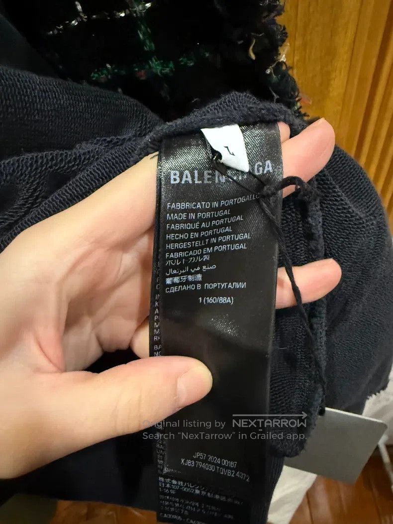 Balenciaga Balenciaga Black Four-Sleeve Mock Two-Piece Hooded Zip-Up Size US S / EU 44-46 / 1 - 4 Thumbnail