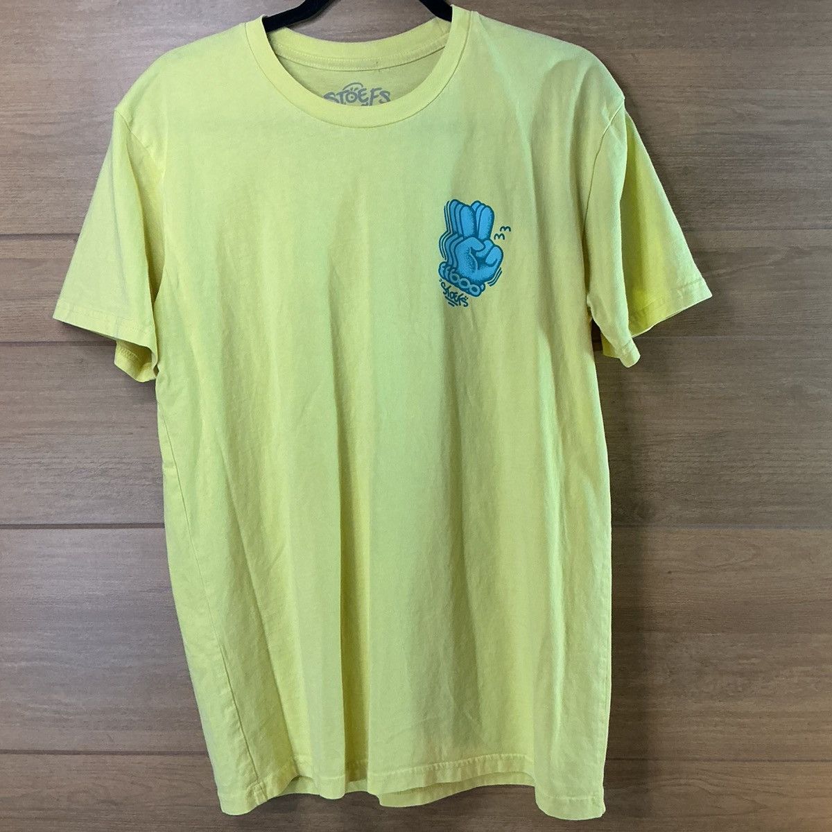 Other Stoefs Graphic Tee Medium Yellow Back Print USA Made Size US M / EU 48-50 / 2 - 2 Thumbnail