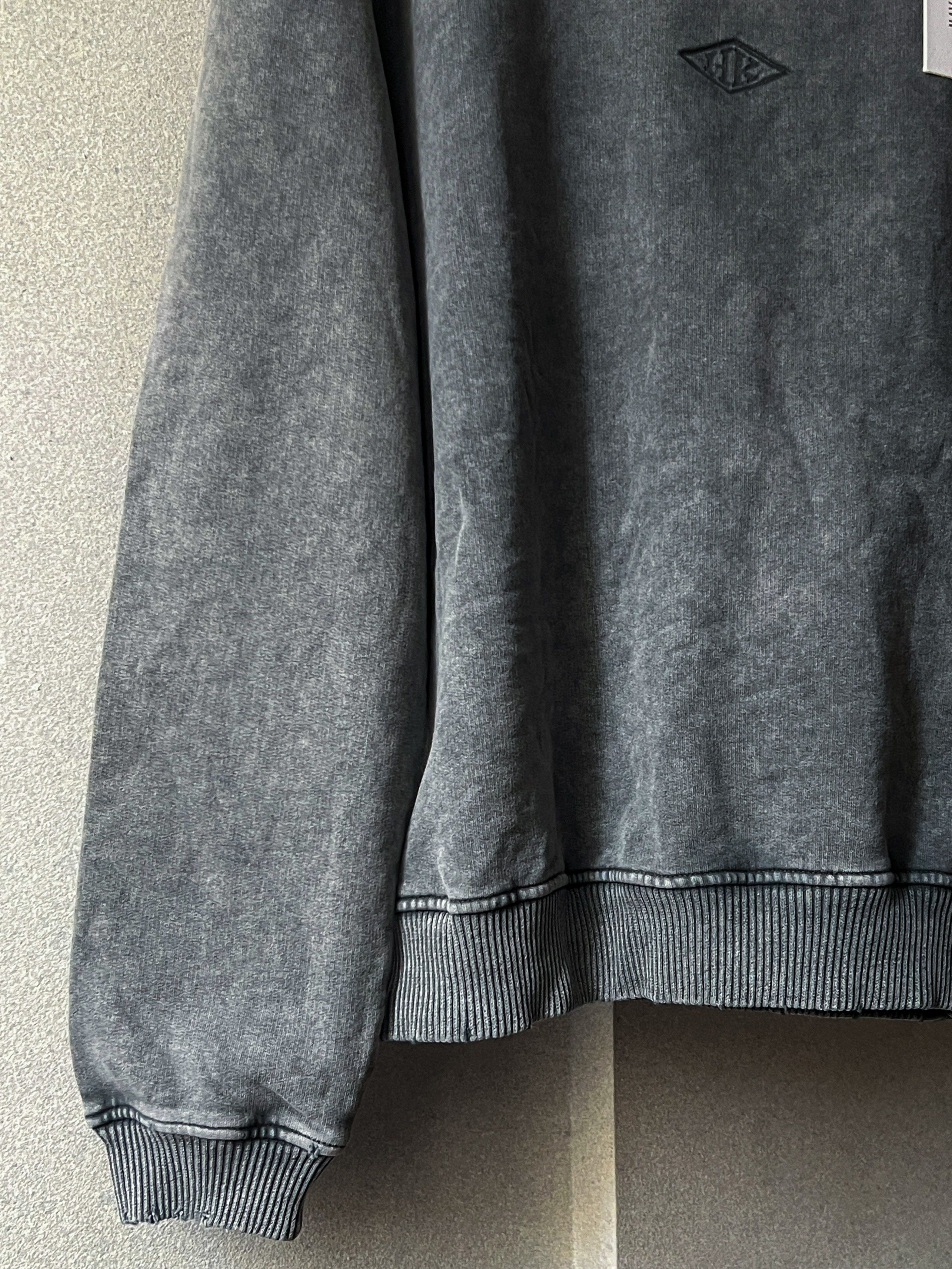 Han Kjobenhavn Han Kjobenhavn Gray Distressed Washed Sweatshirt Size US XL / EU 56 / 4 - 3 Thumbnail