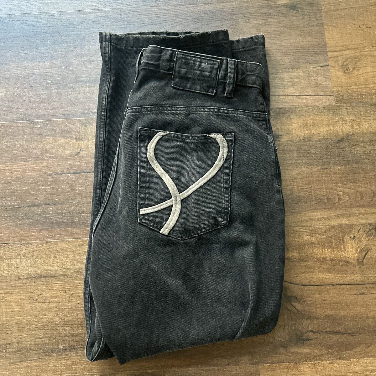 Zara Zara embroidered Black Denim Size US 32 / EU 48 - 5 Thumbnail