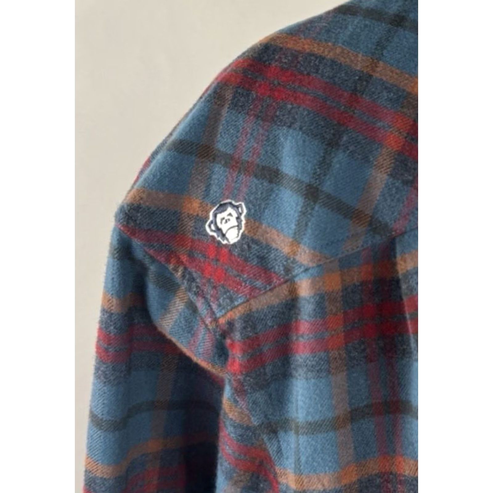 Howler Brothers HOWLER BROS Western SHIRT Plaid XL Button-Up Long Sleeve Multicolor Patch Shoulder / Forearm Western Theme Mens Shirt Size US XL / EU 56 / 4 - 4 Thumbnail