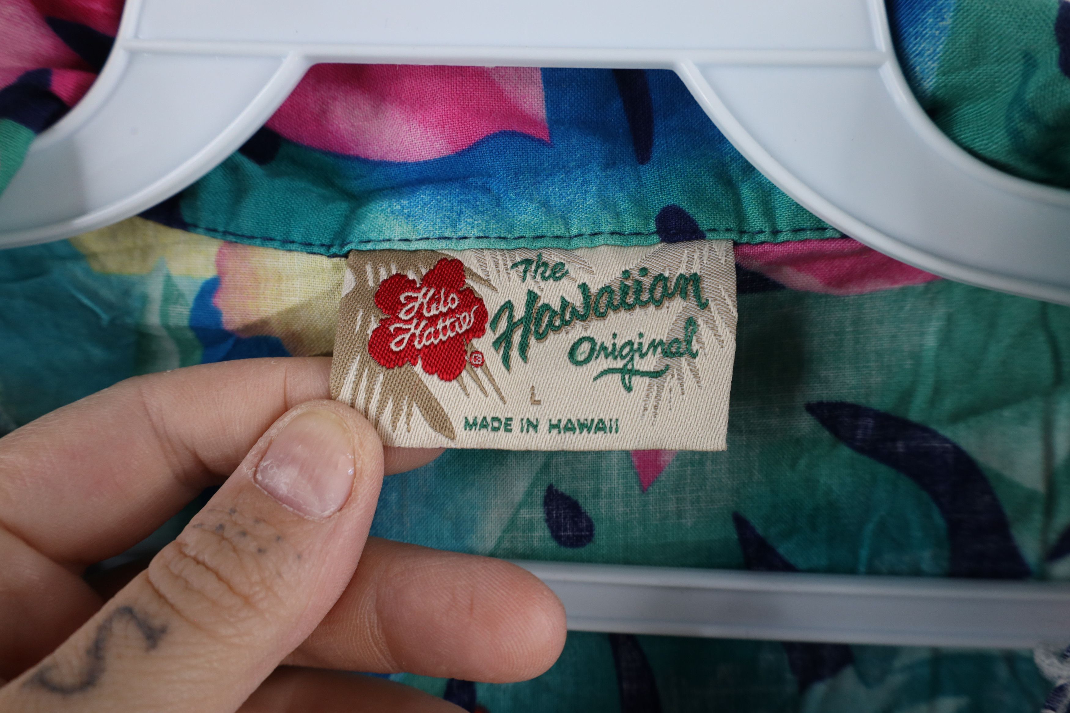 Vintage Vintage 90s Streetwear Flower Hawaiian Button Shirt USA Size L / US 10 / IT 46 - 5 Thumbnail