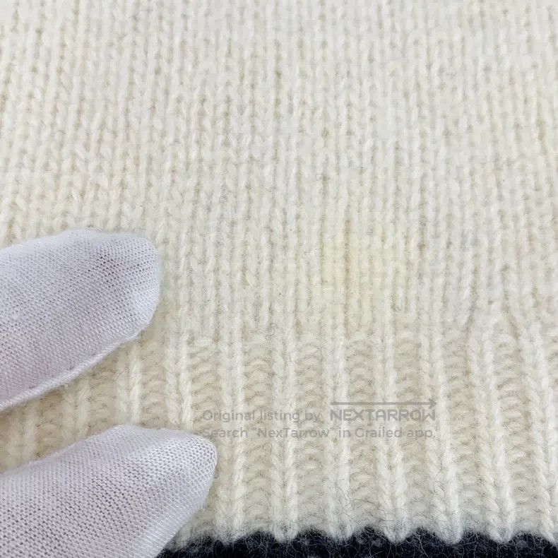 Dior Dior Beige striped letter inlaid wool round-neck short-sle Size XS / US 0-2 / IT 36-38 - 8 Thumbnail