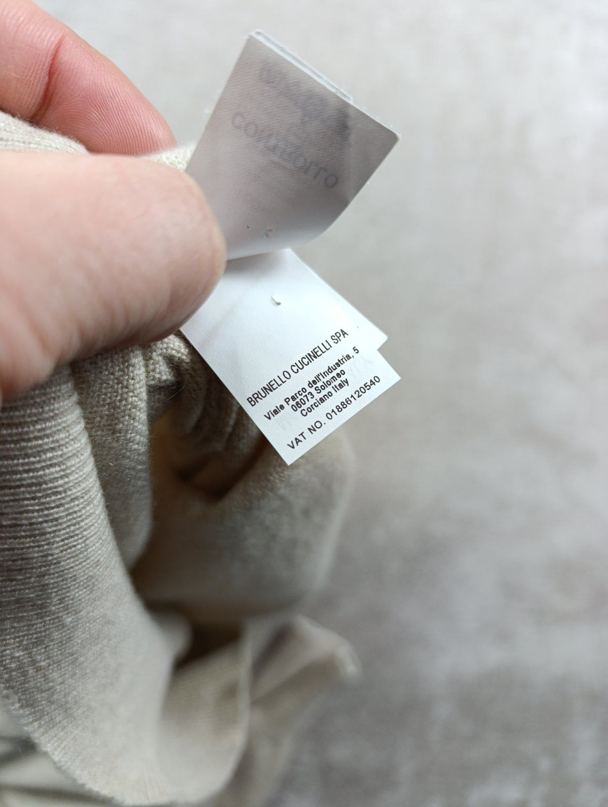 Brunello Cucinelli BRUNELLO CUCINELLI MEN'S EMBROIDERED CASHMERE SWEATER Size US M / EU 48-50 / 2 - 14 Thumbnail