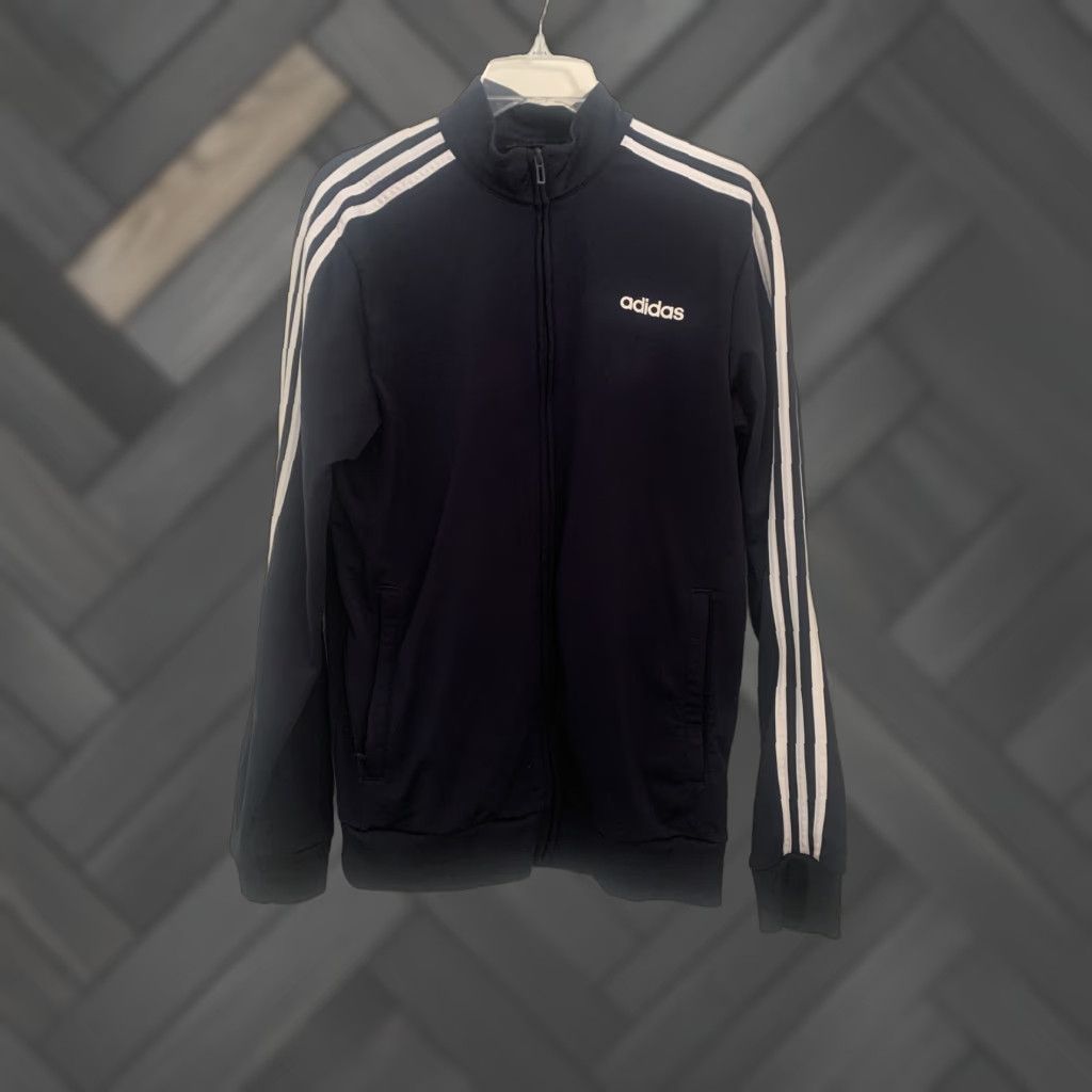 Adidas Adidas Track Jacket Mens Medium Blue White Full Zip Sweatshirt Size US M / EU 48-50 / 2 - 1 Thumbnail
