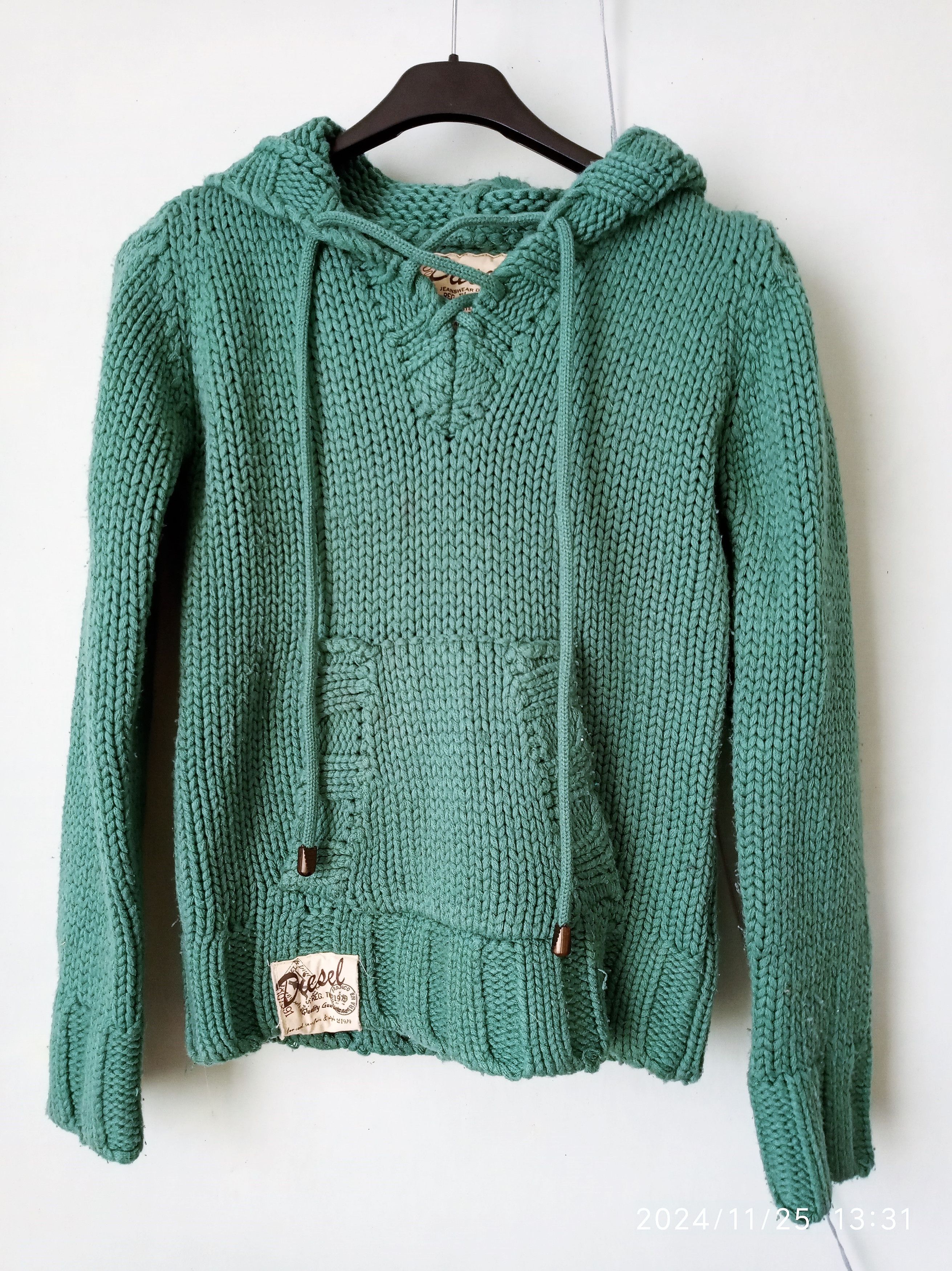 Diesel × Vintage Diesel vintage kangaroo sweater Size XS / US 0-2 / IT 36-38 - 9 Thumbnail