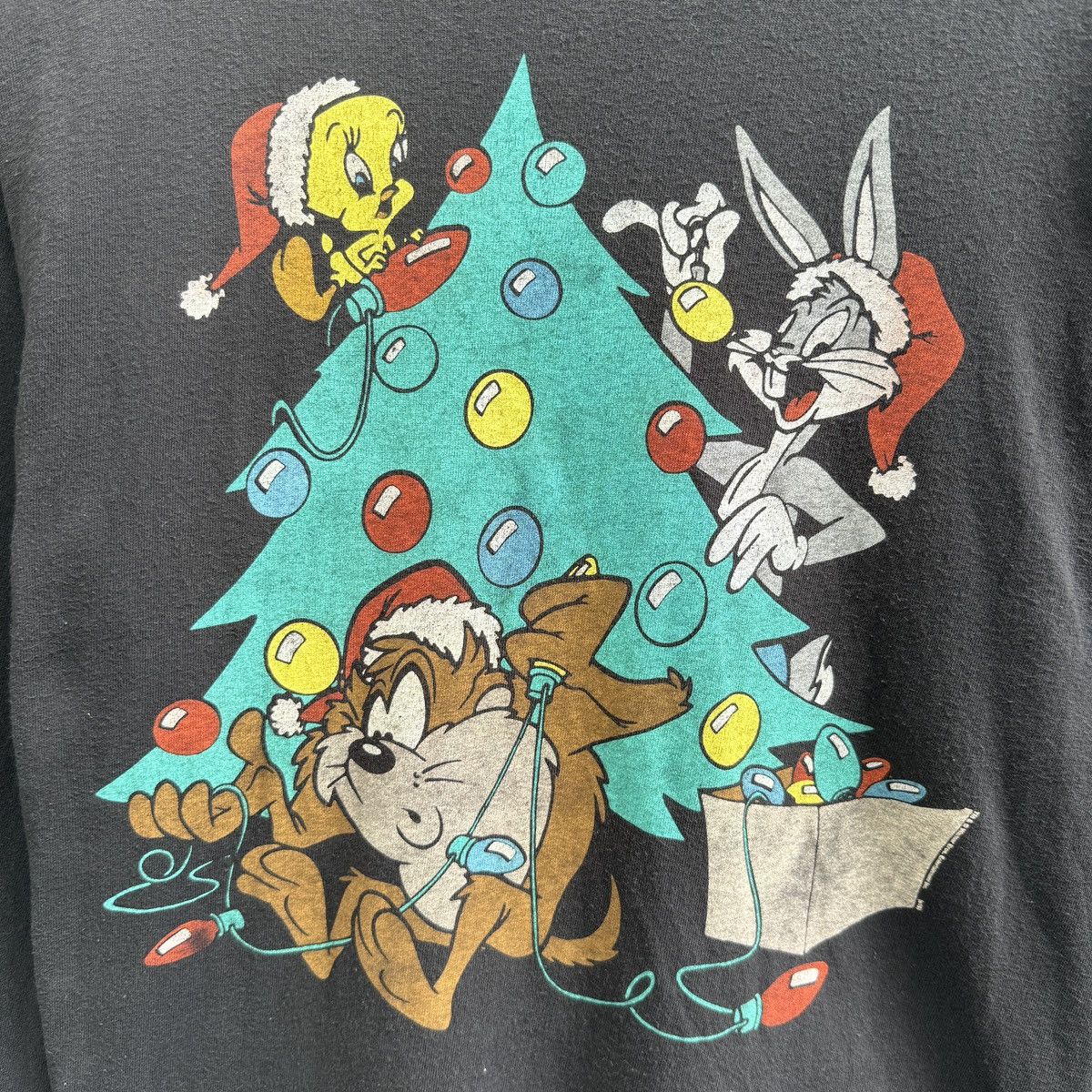 Warner Bros Looney Tunes Christmas Long Sleeve T shirt Size US M / EU 48-50 / 2 - 2 Thumbnail