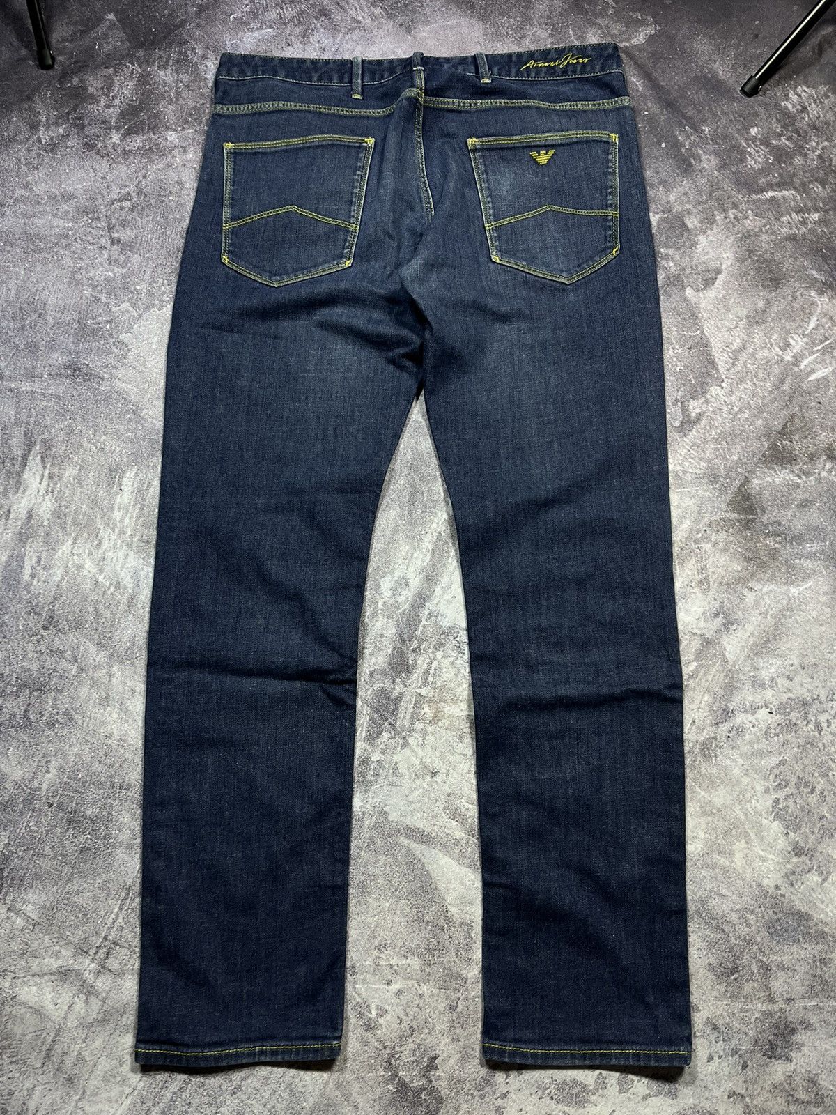Emporio Armani Armani Jeans Metal Logo Jeans Denim Vintage Streetwear Y2K Size US 36 / EU 52 - 1 Thumbnail