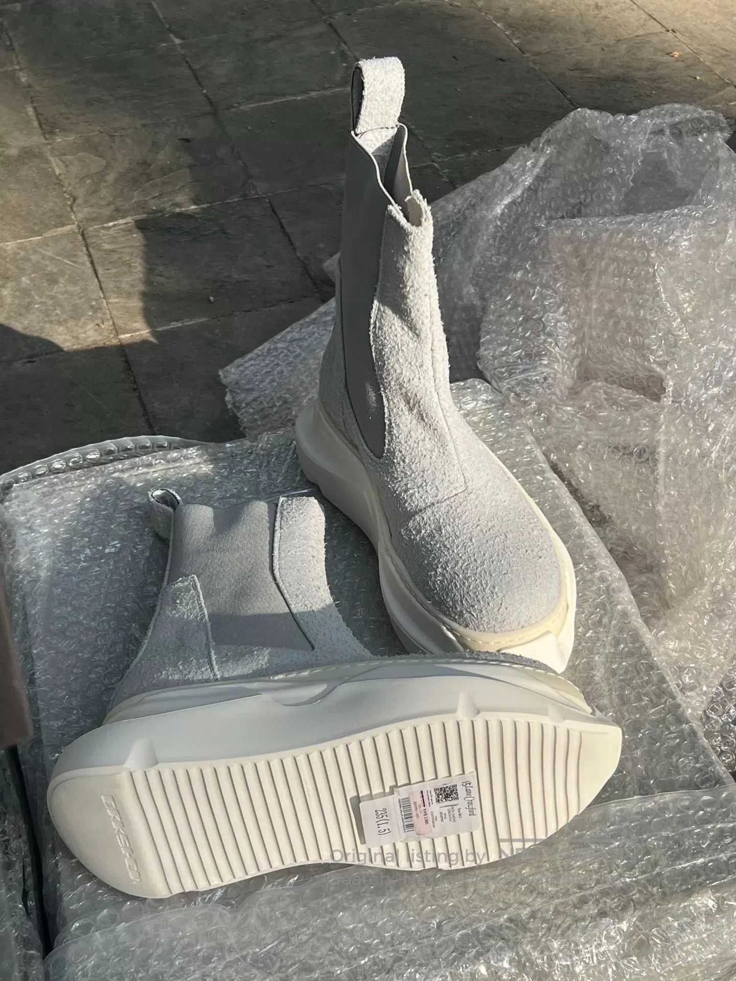 Rick Owens Rick Owens Mint Green Chelsea Boots. Size US 5.5 / IT 35.5 - 3 Thumbnail