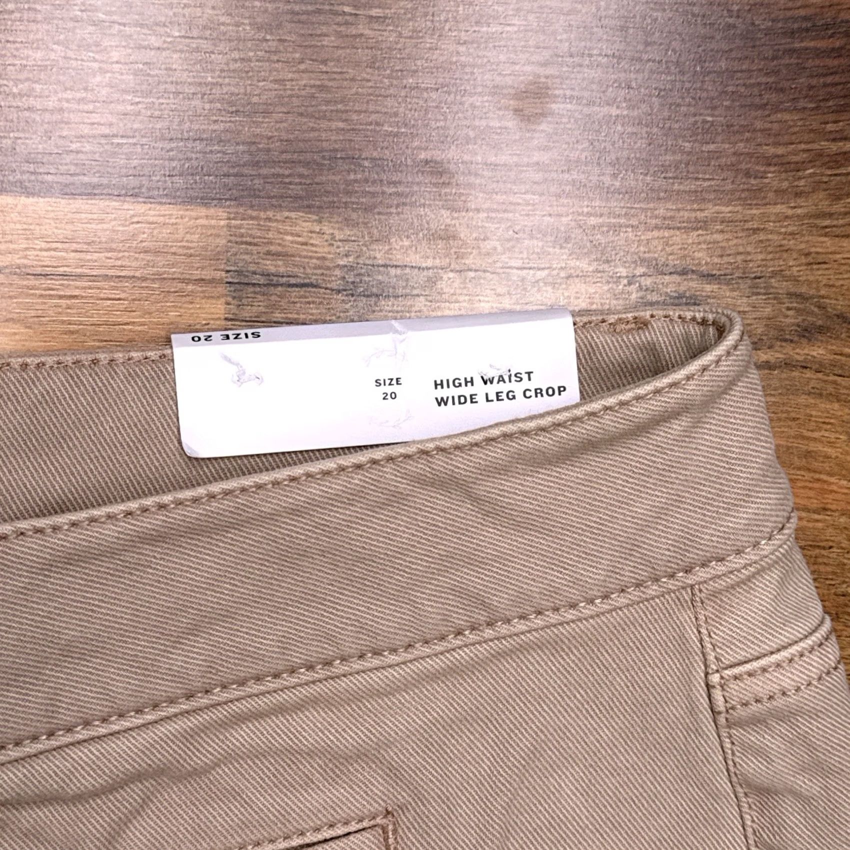 Loft LOFT Jeans Womens 20 Plus High Waist Stretch Wide-Leg 5-Pocket Denim Brown 23in Inseam Size 42" / US 20 - 5 Thumbnail