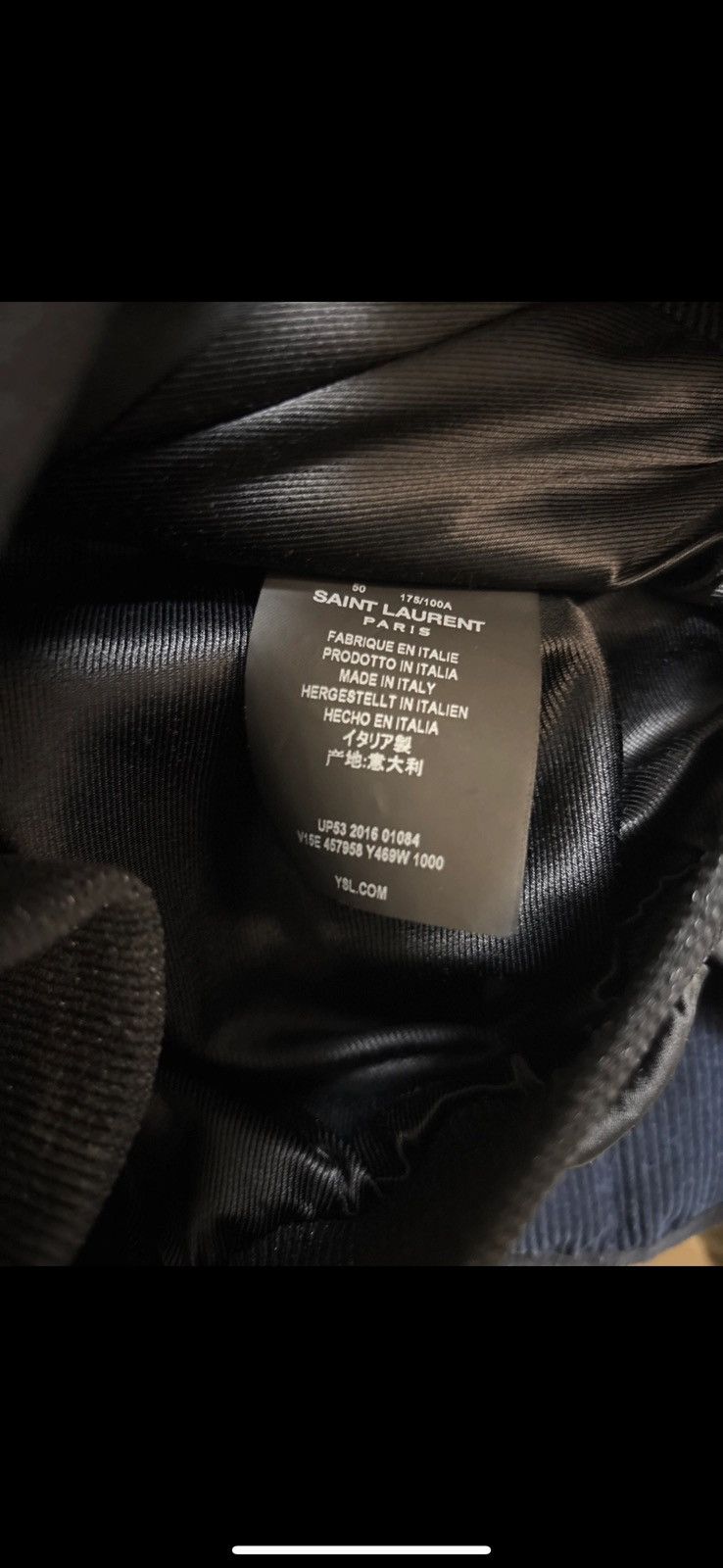 Saint Laurent Paris Saint Laurent Black Satin Snake Bomber Jacket Size US M / EU 48-50 / 2 - 4 Thumbnail